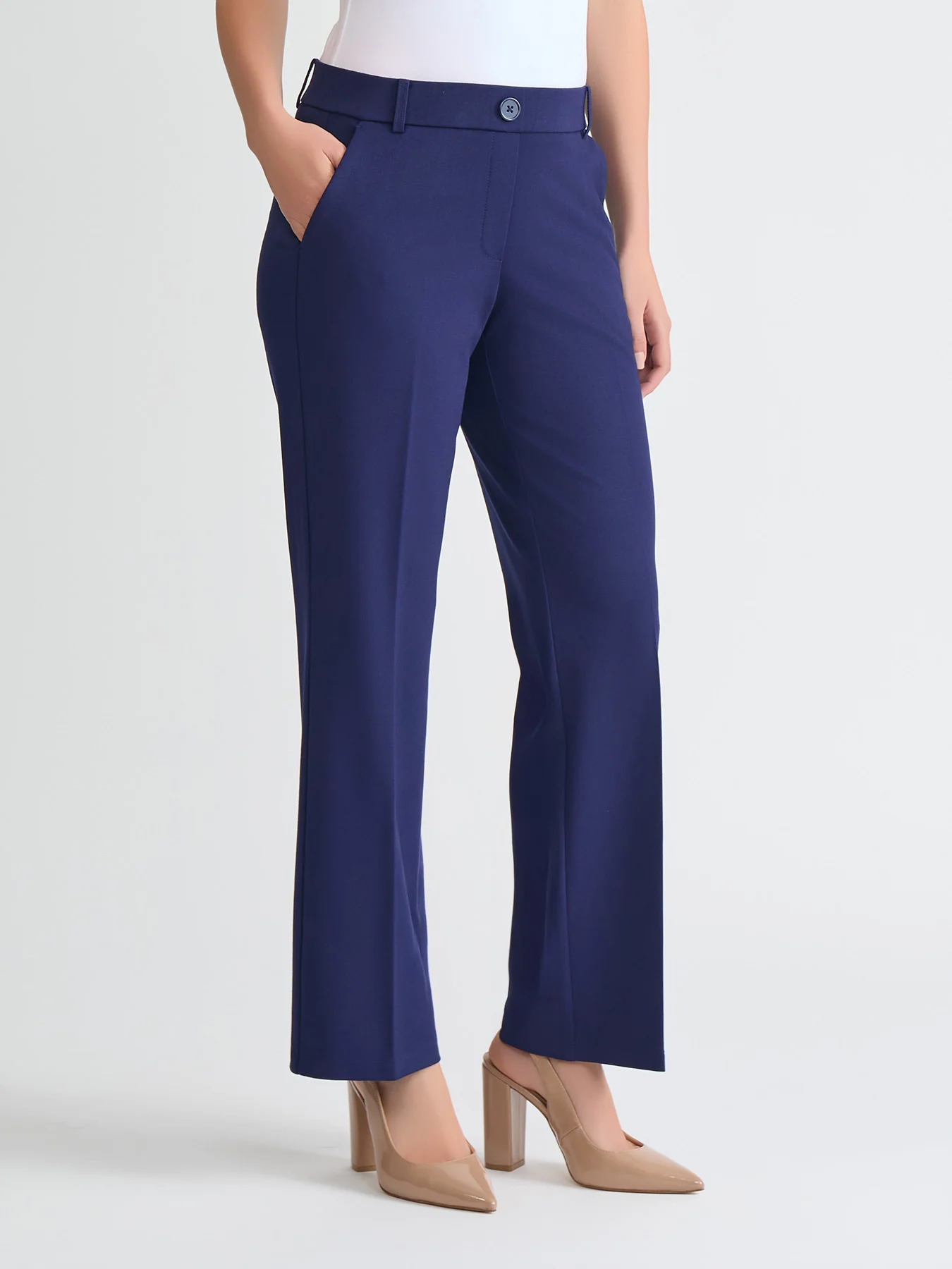 Audrey Pull-On Trouser, Compression Suiting - Image 3