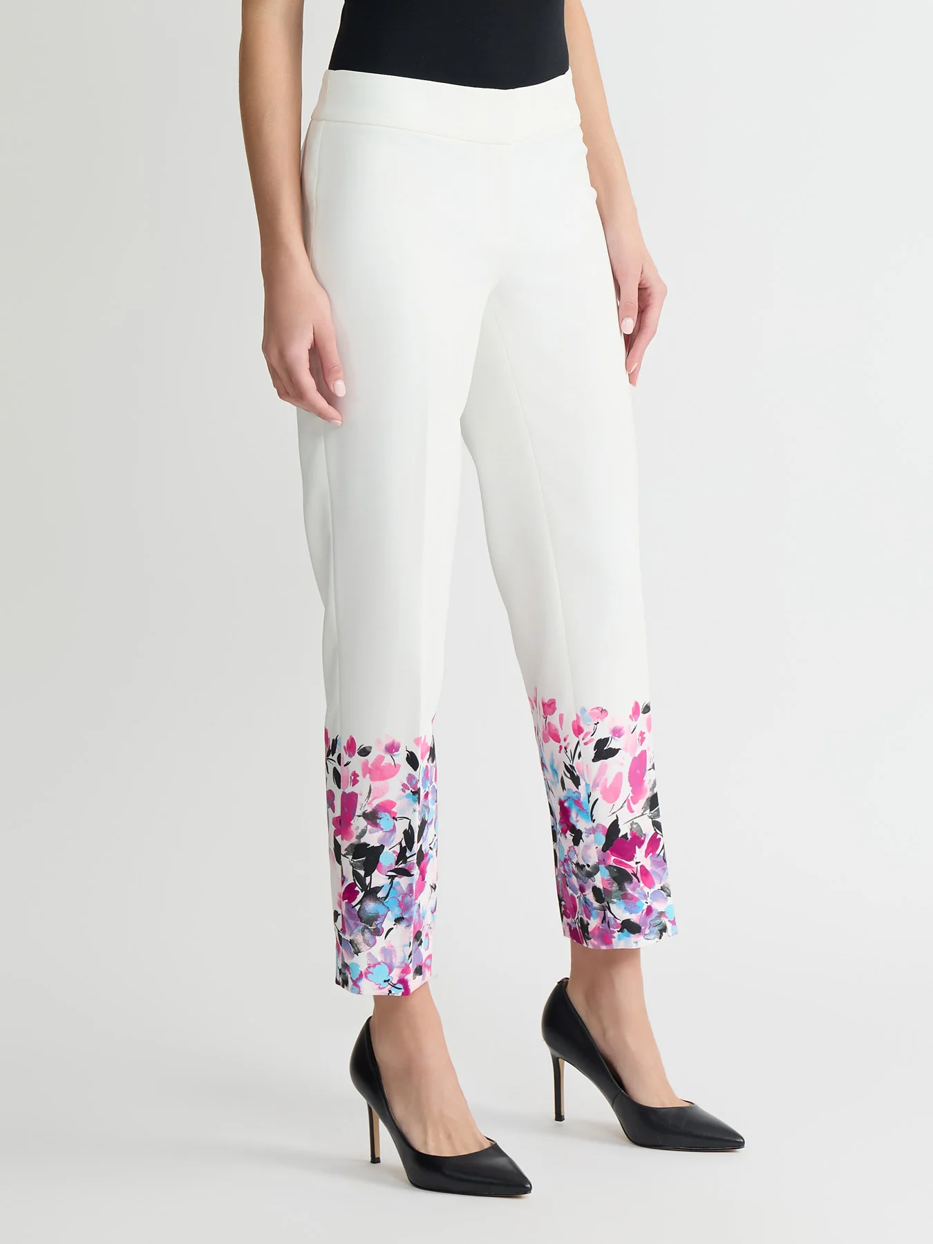 Ava Straight-Leg Pant, Printed Scuba - Image 3