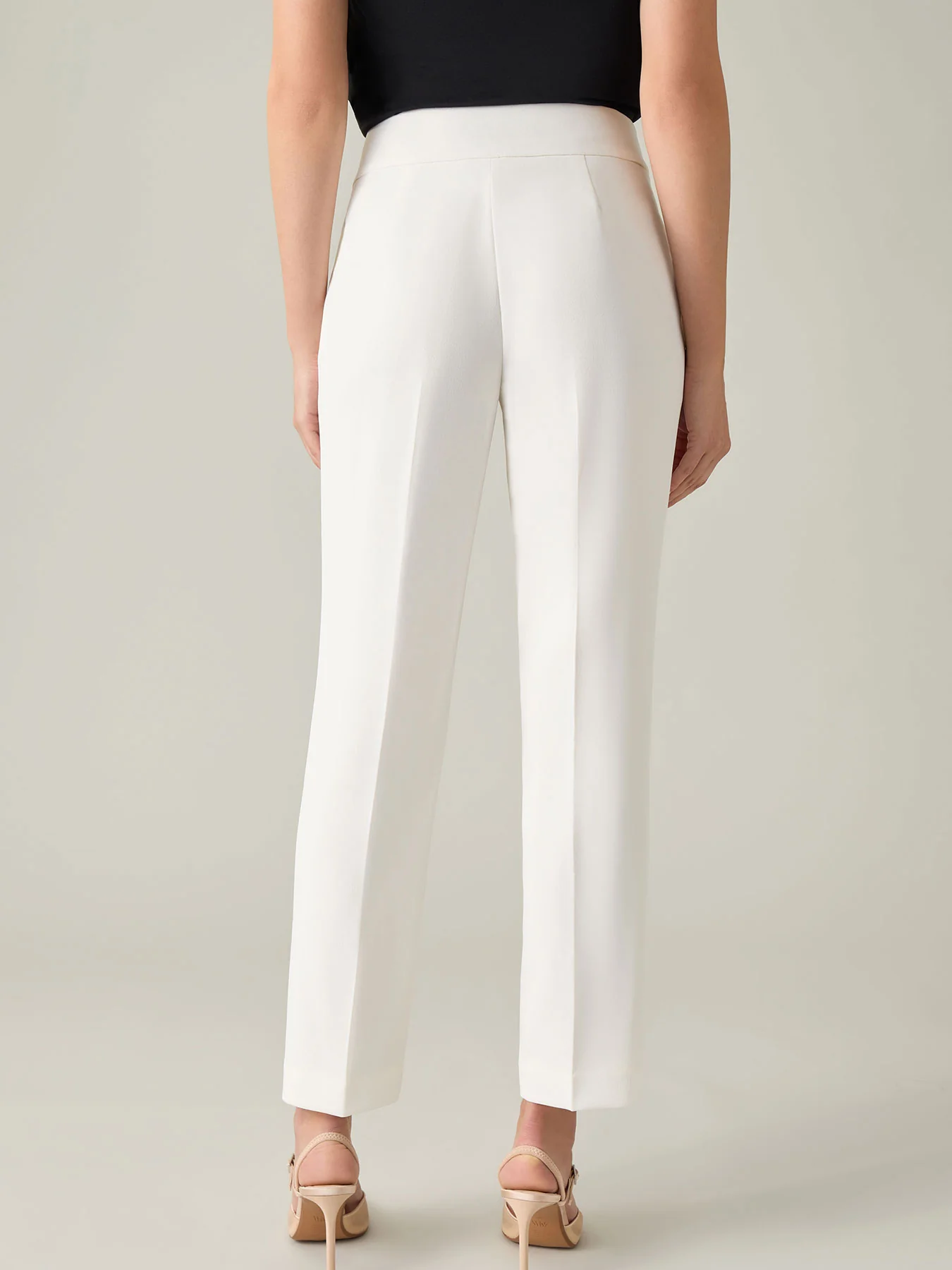Ava Straight Leg Pants, Stretch Crepe - Image 3