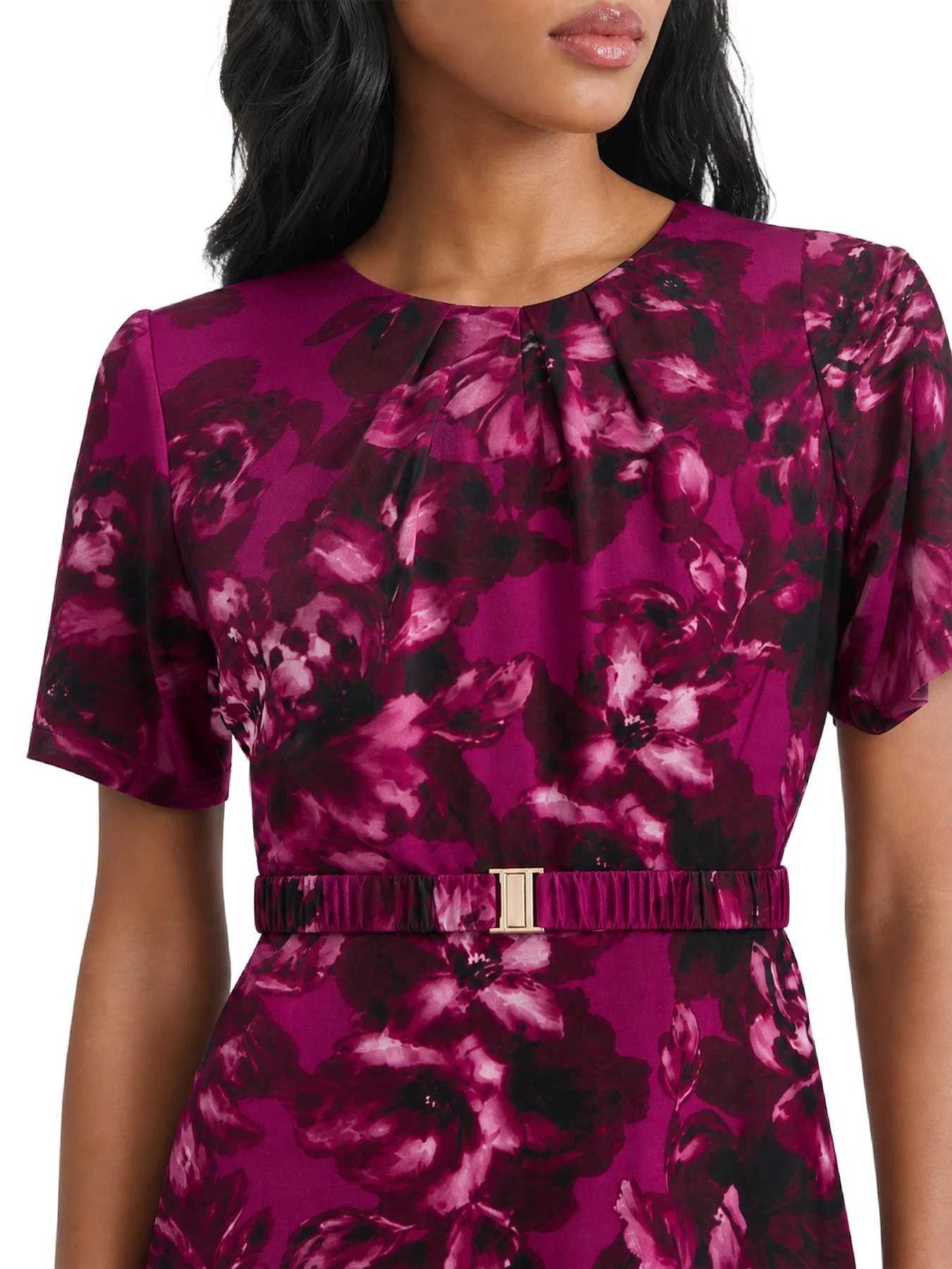 Belted Fit-and-Flare Dress, Everyday Knit - Image 4