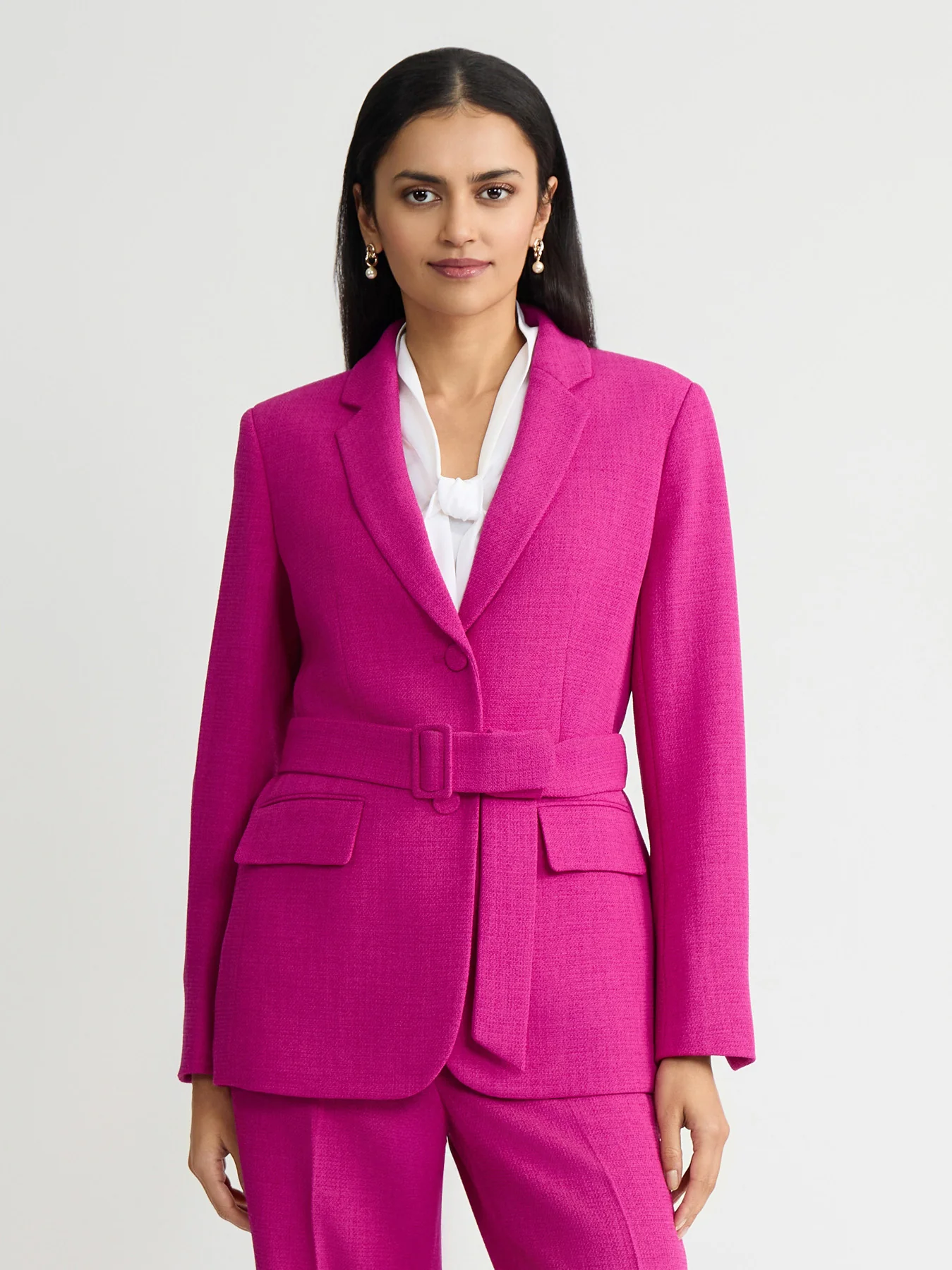 Belted Long Jacket