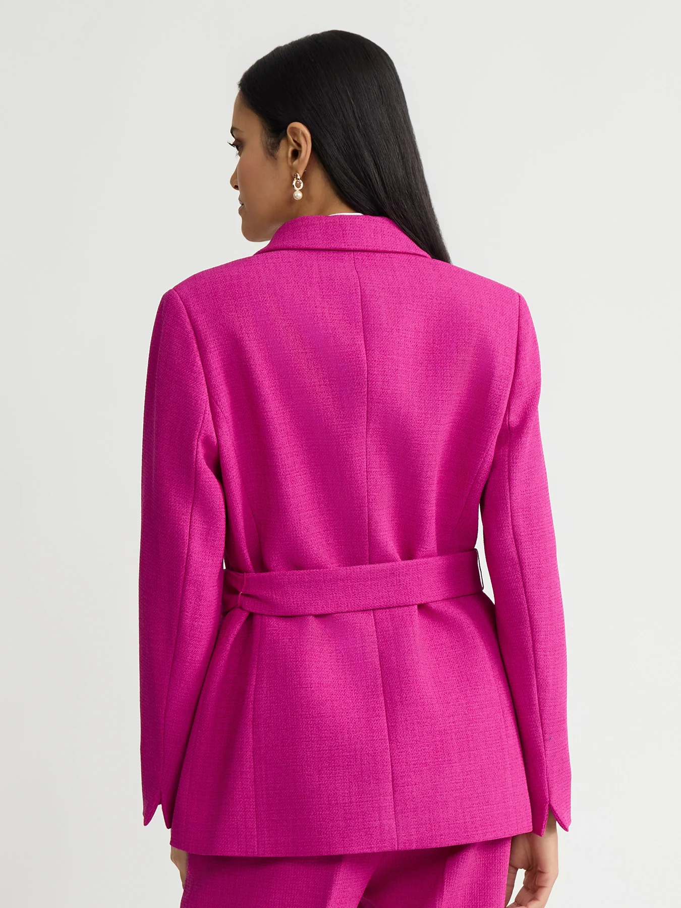 Belted Long Jacket - Image 3