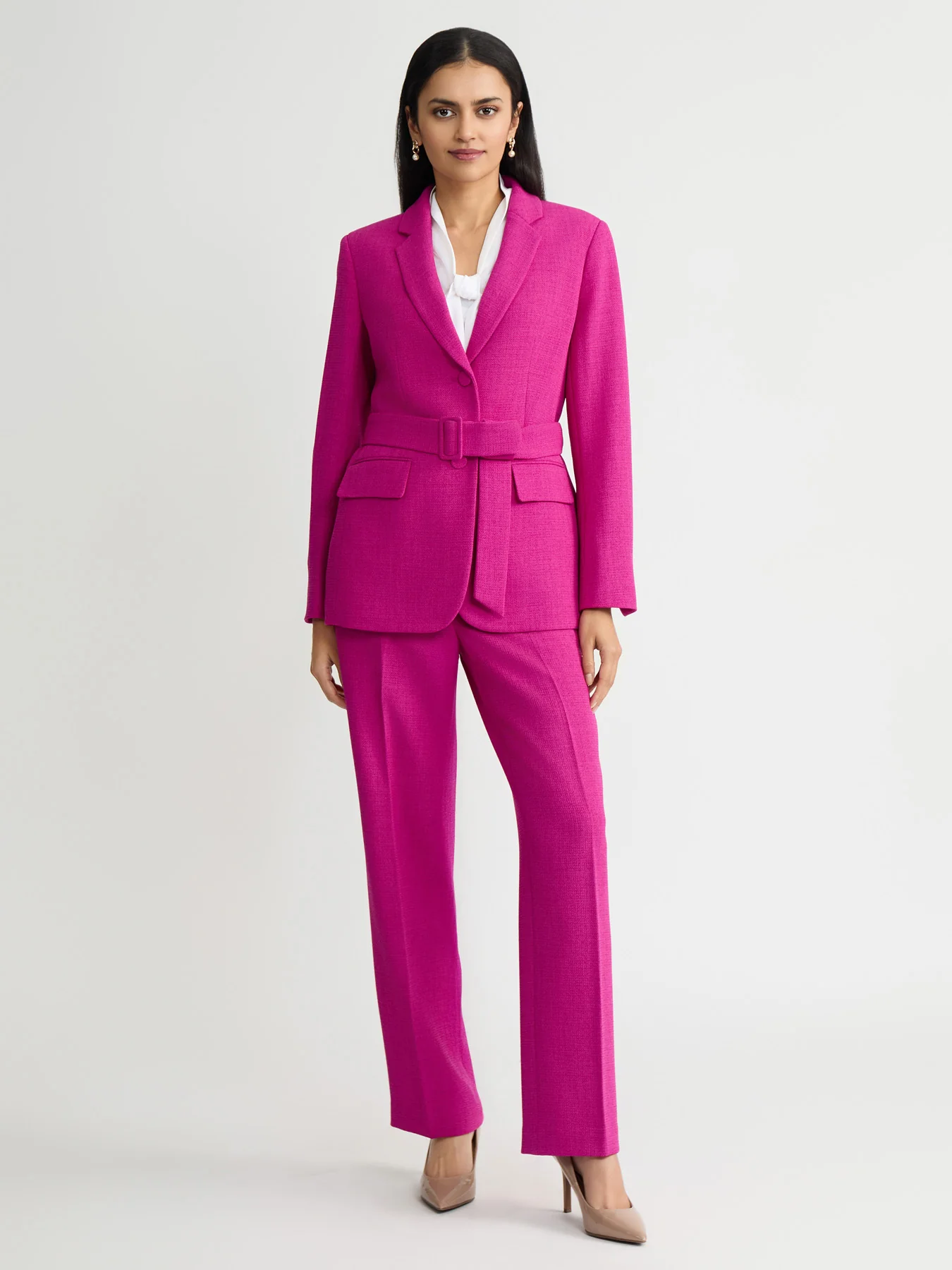 Belted Long Jacket - Image 5