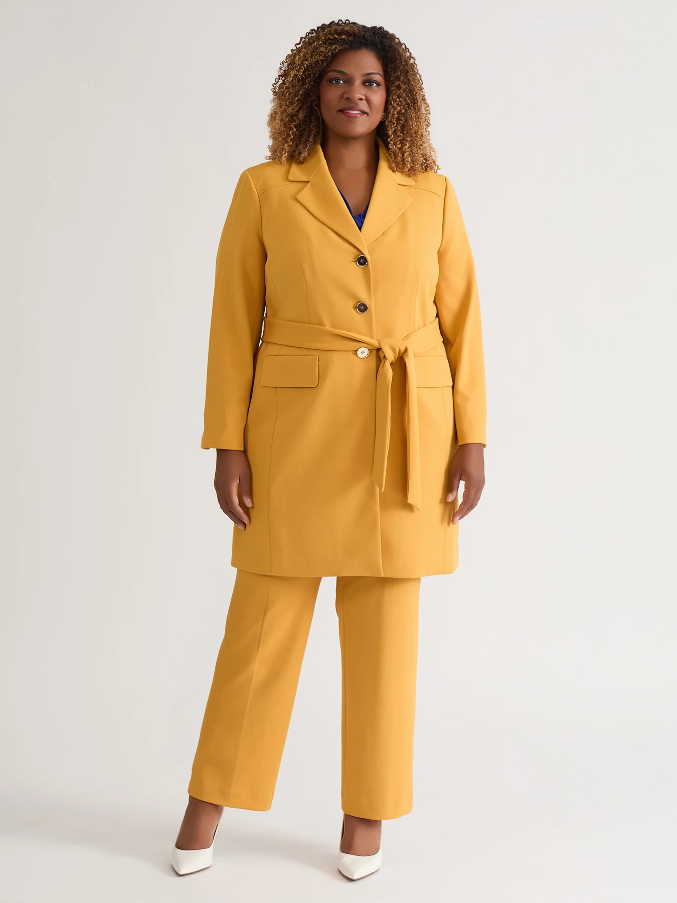 Belted Trench Coat, Gold Signature - Image 5