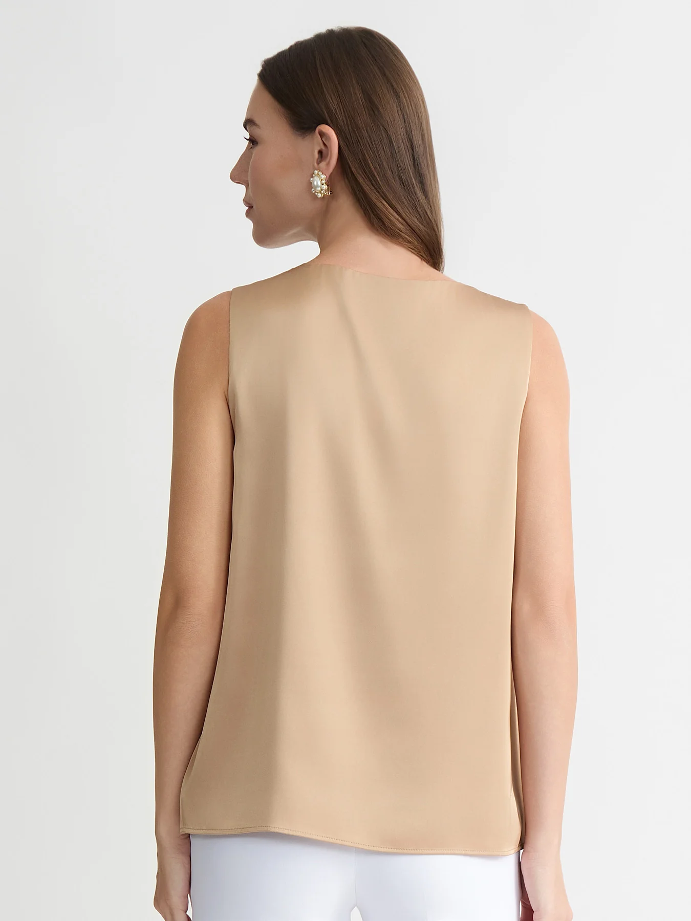 Box Pleat Sleeveless Blouse - Image 2