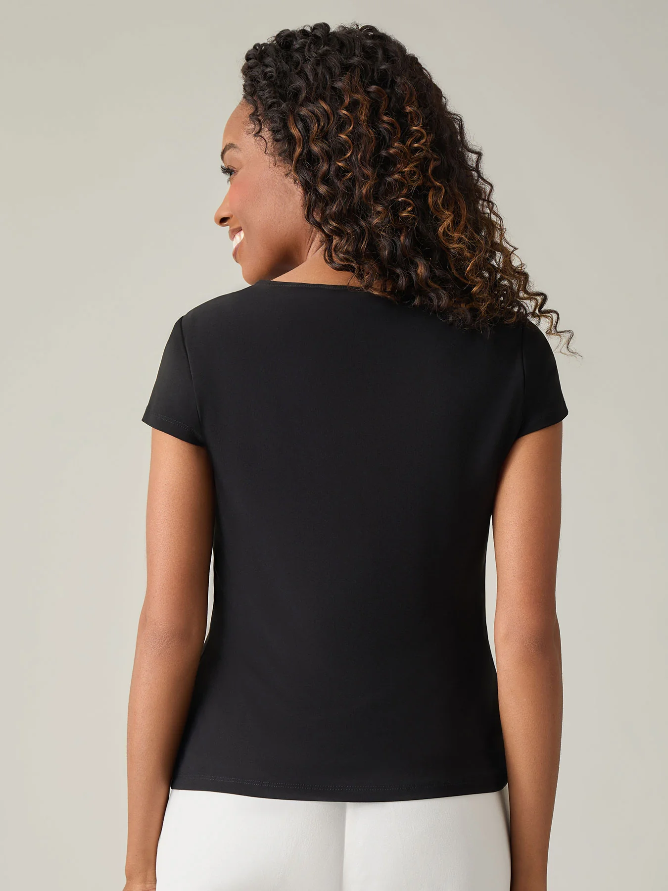 Cowl Neck Top, Everyday Knit - Image 3