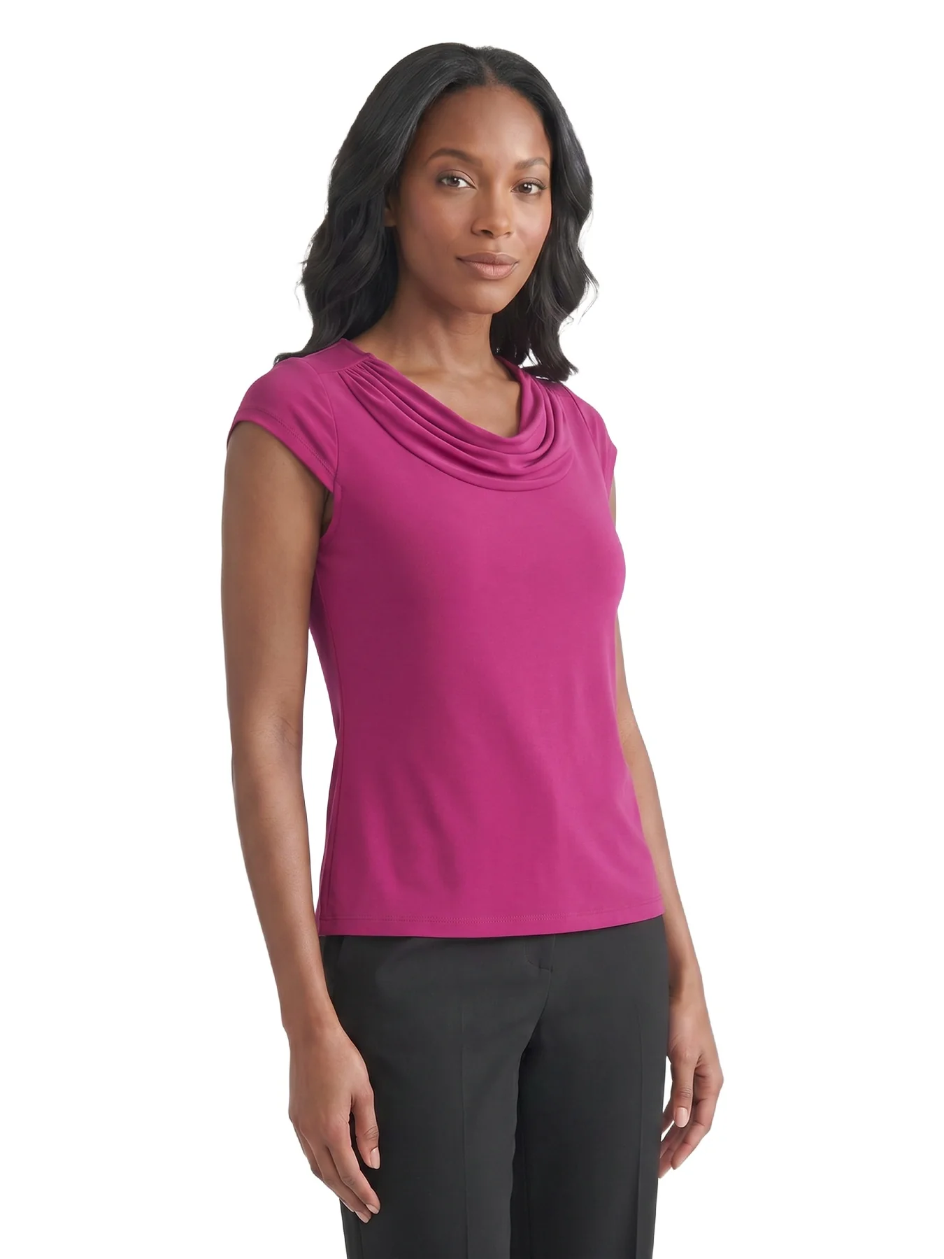 Cowl Neck Top, Everyday Knit - Image 3