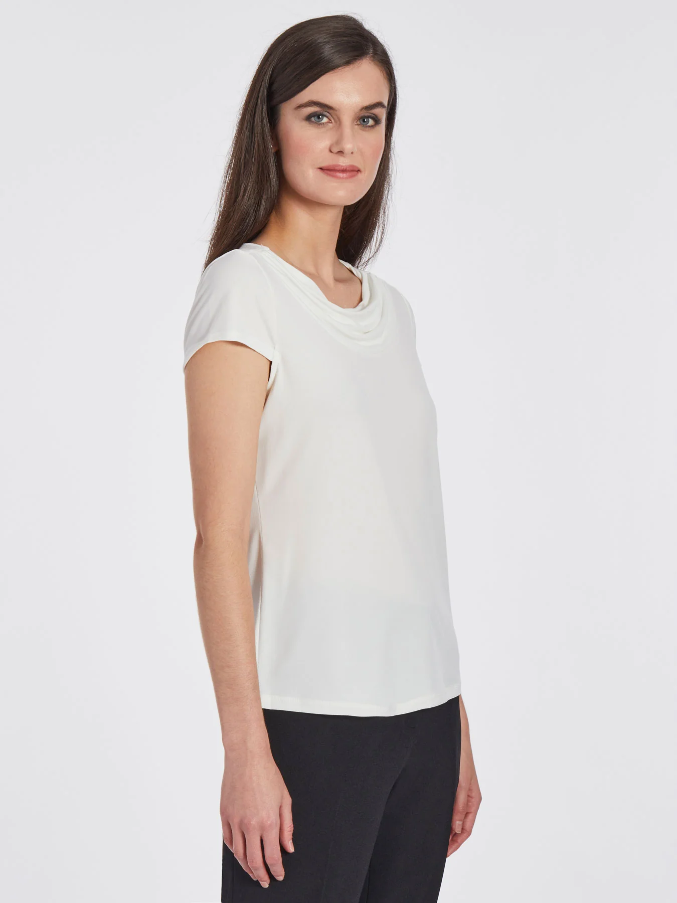 Cowl Neck Top, Everyday Knit - Image 3