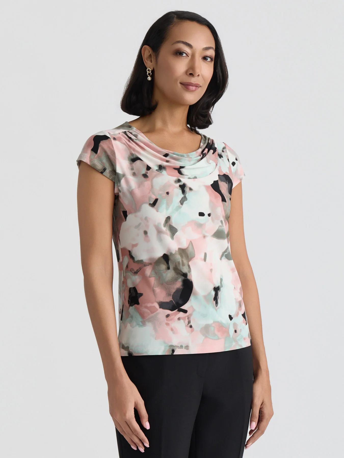 Petite Cowl Neck Top, Everyday Knit - Image 3