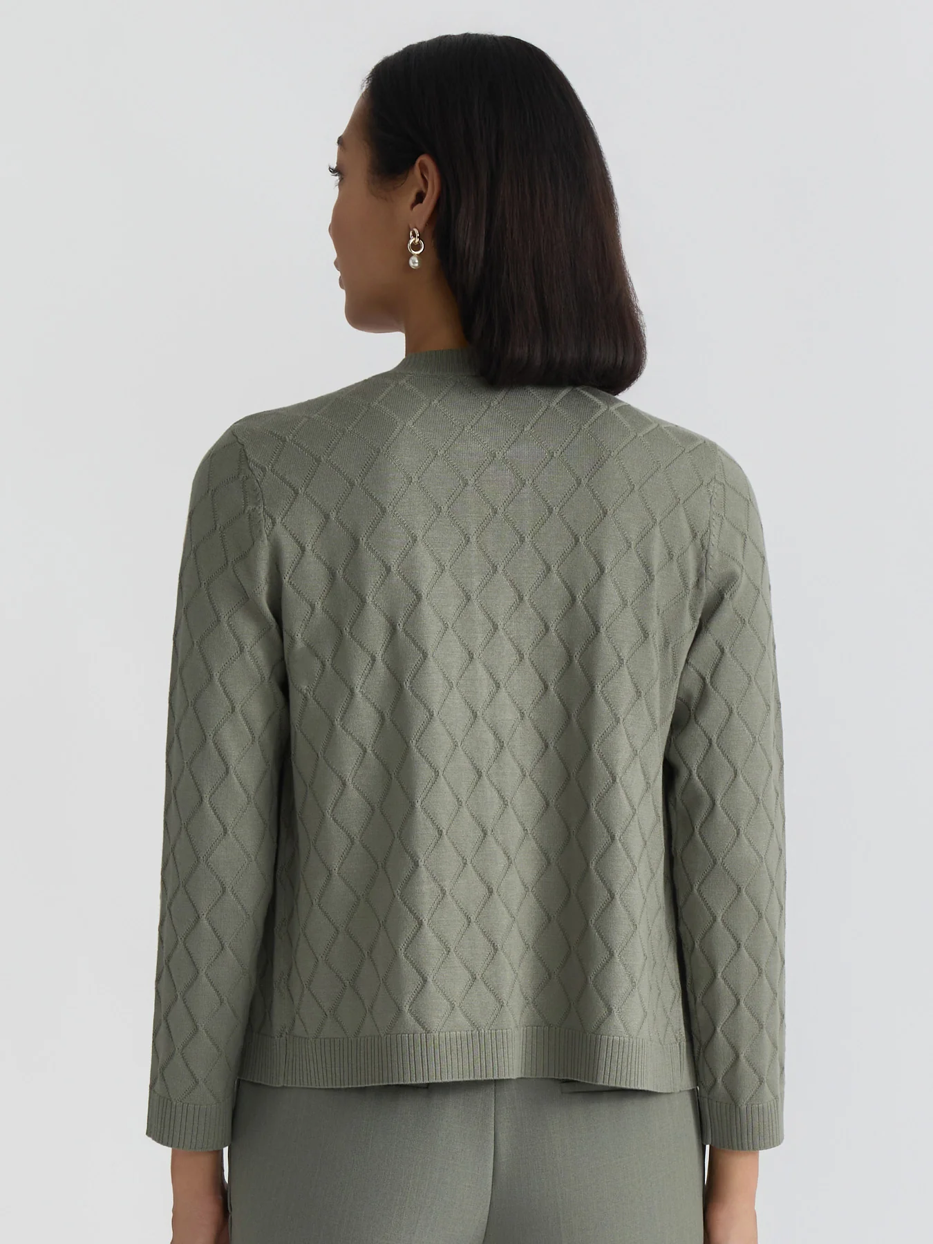 Diamond Stitch Cardigan - Image 2