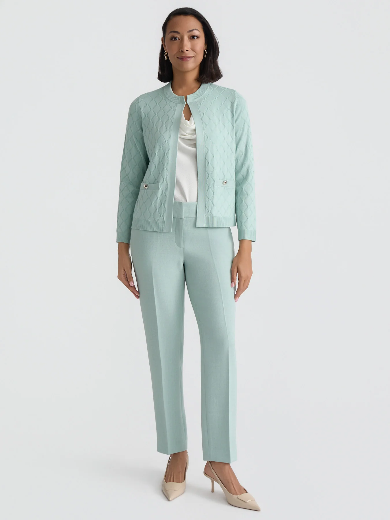 Diamond Stitch Cardigan - Image 5
