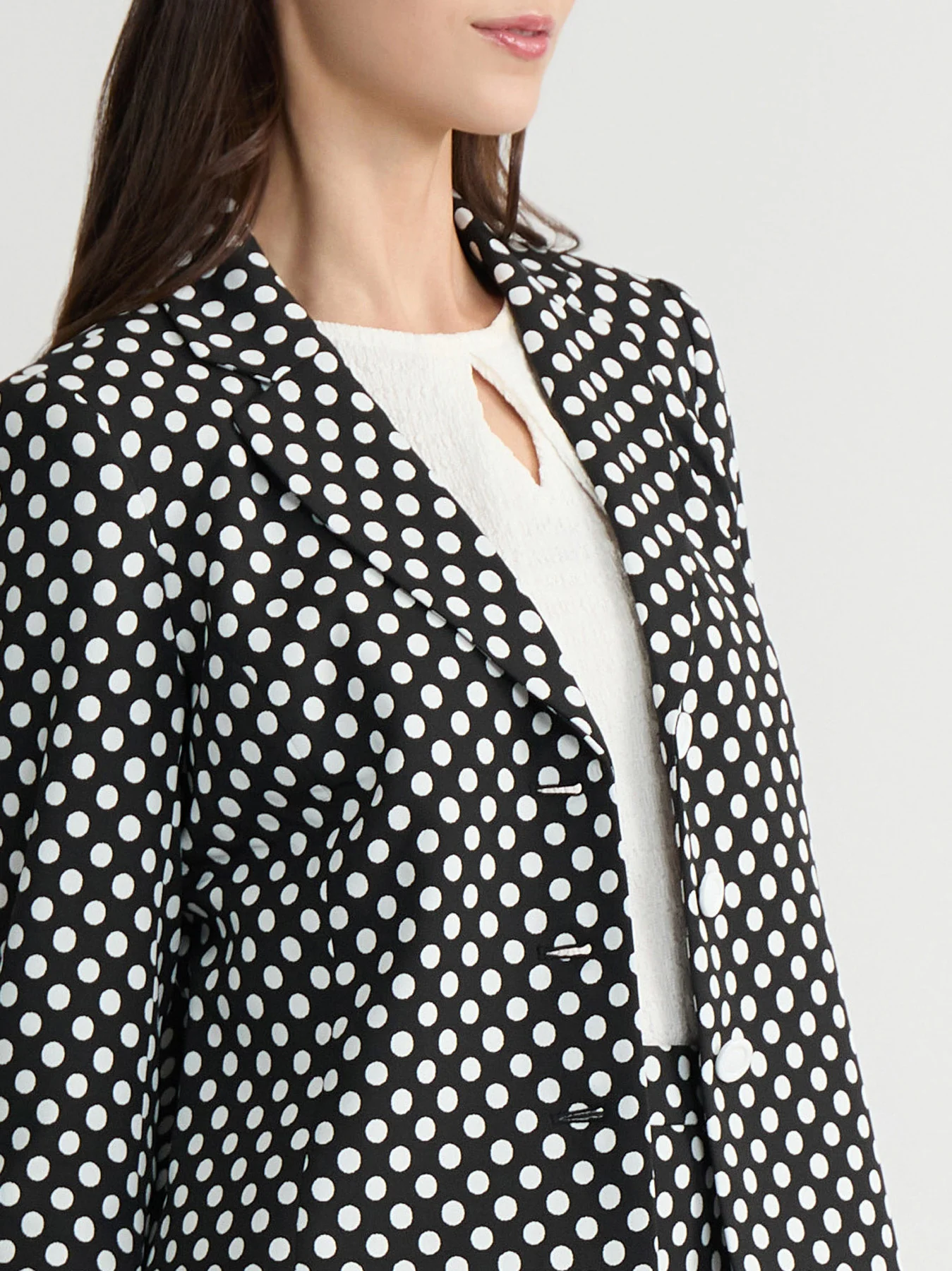 Petite Dotted Jacquard Jacket - Image 5