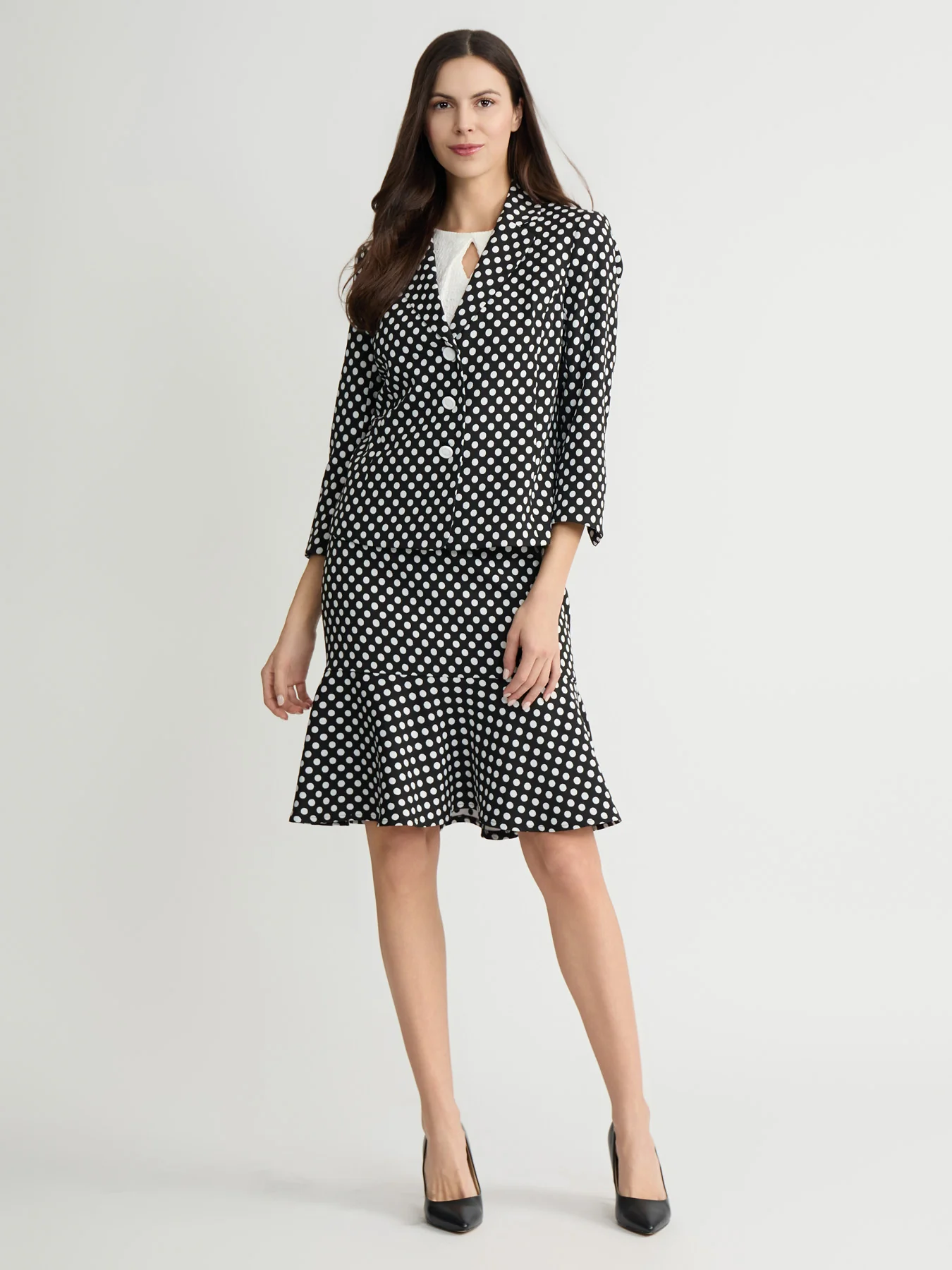 Petite Dotted Jacquard Jacket - Image 6