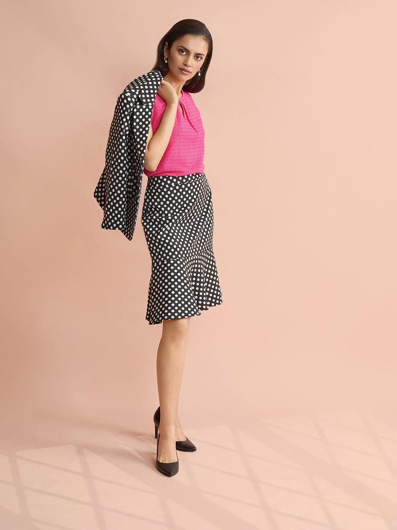 Petite Dotted Jacquard Jacket - Image 7