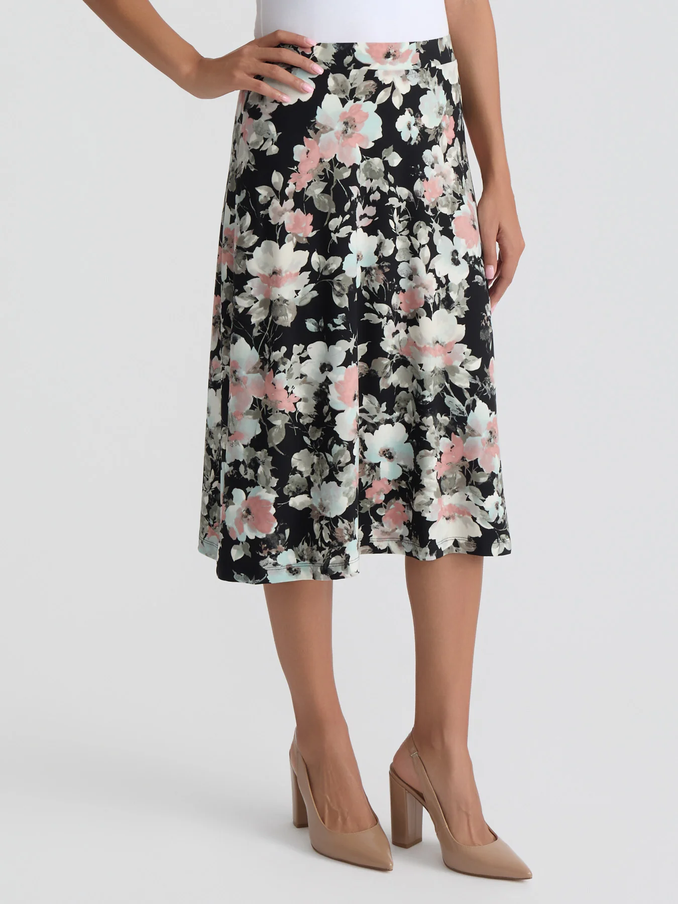 Flared Knee-Length Skirt - Image 3
