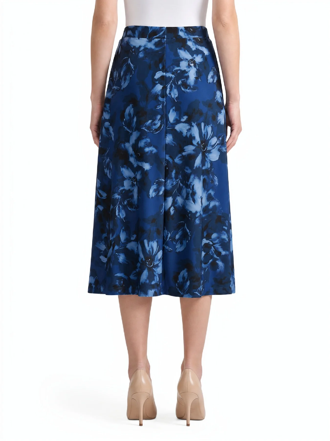 Floral Flared Midi Skirt - Image 2