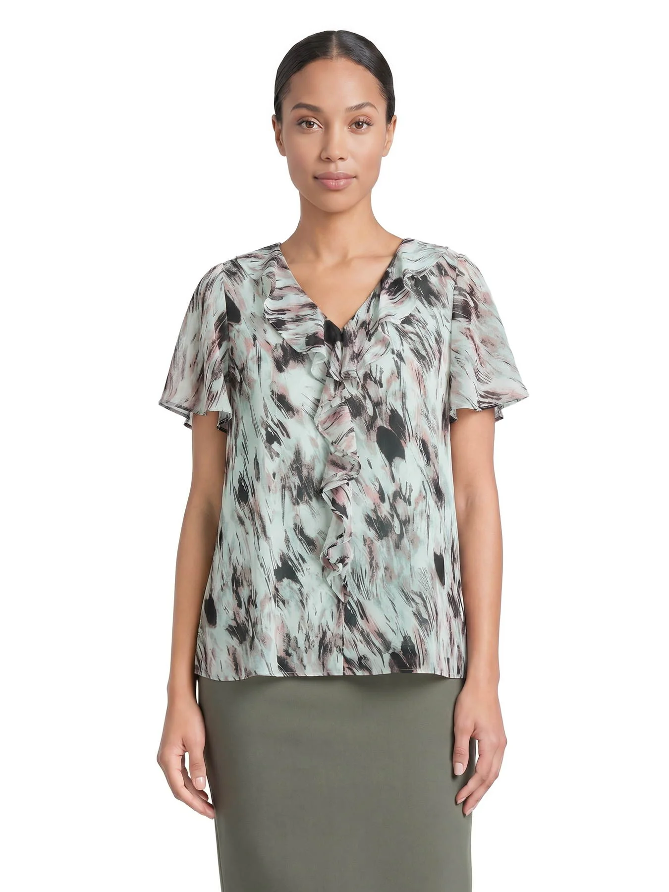 Flutter Sleeve Blouse