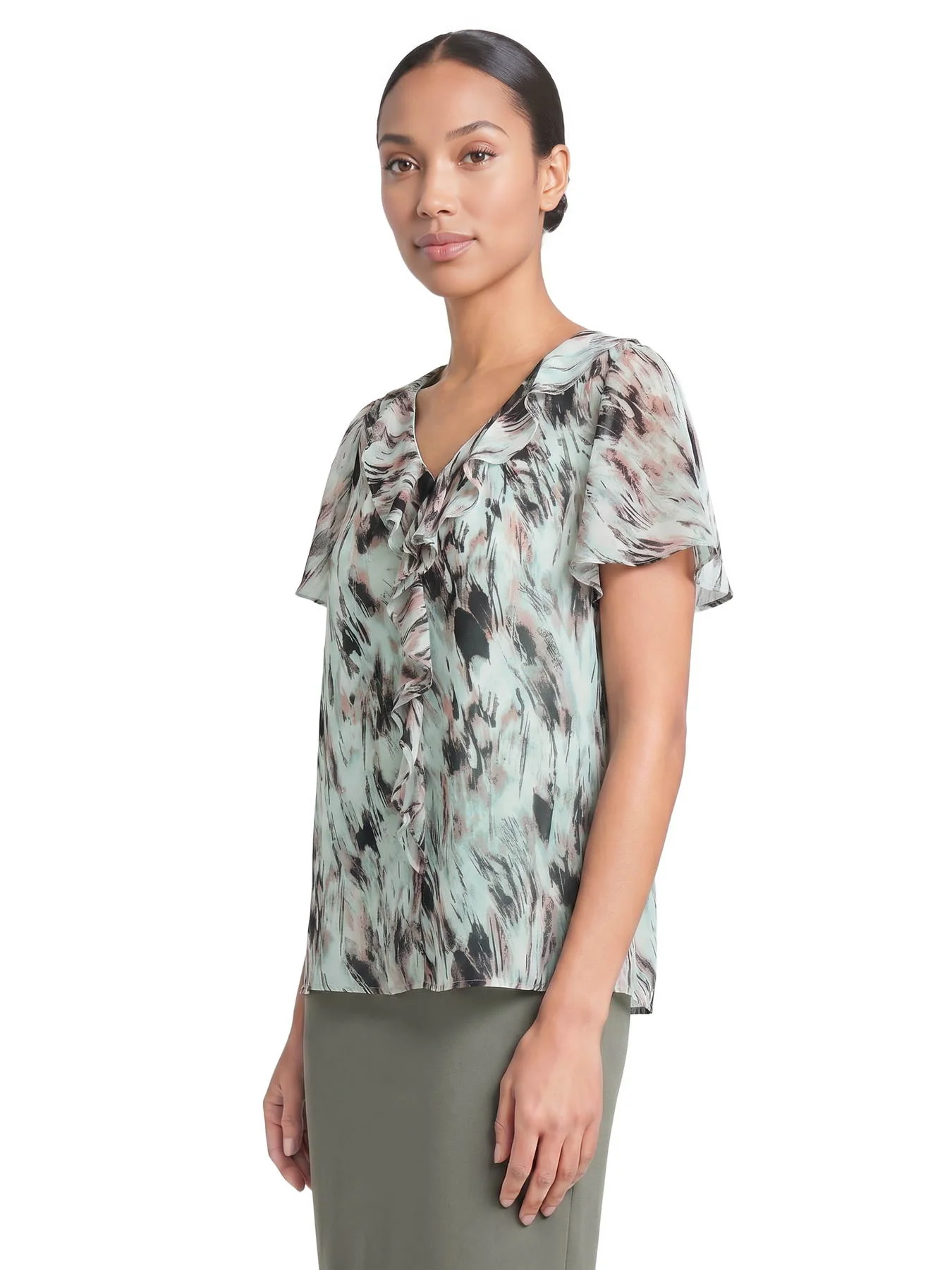 Flutter Sleeve Blouse - Image 3