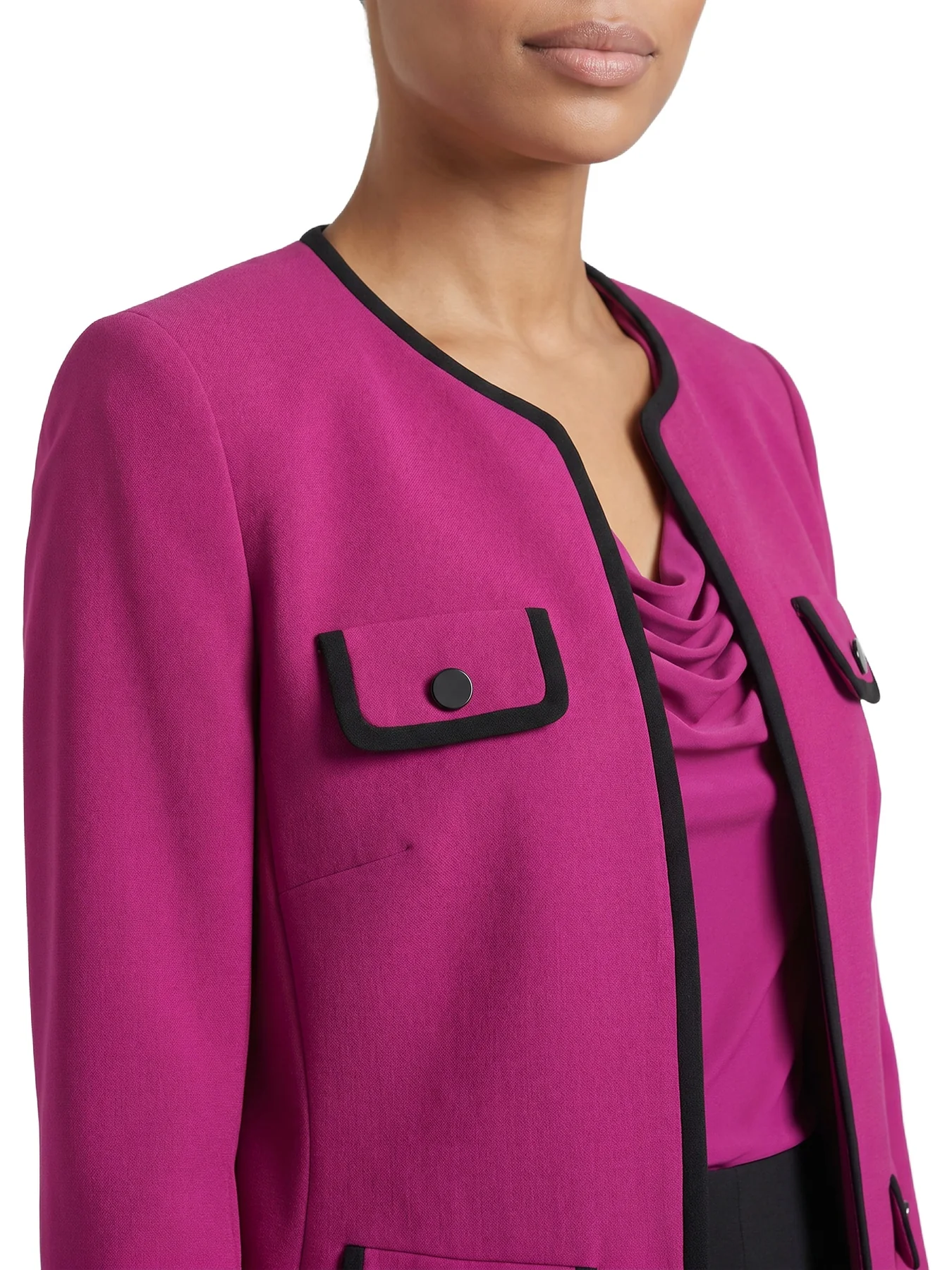 Four Pocket Collarless Jacket - Image 5