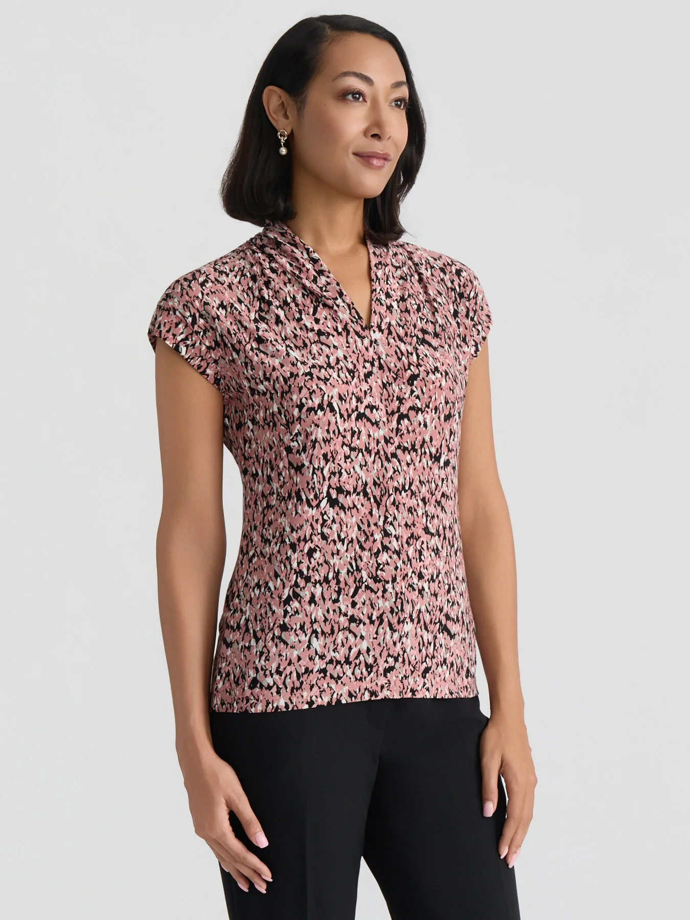 Plus Funnel Neck Top, Everyday Knit - Image 3