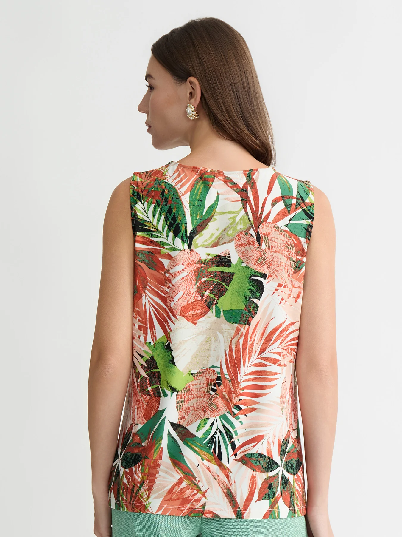 Hardware Keyhole Pleat Top, Everyday Knit - Image 2