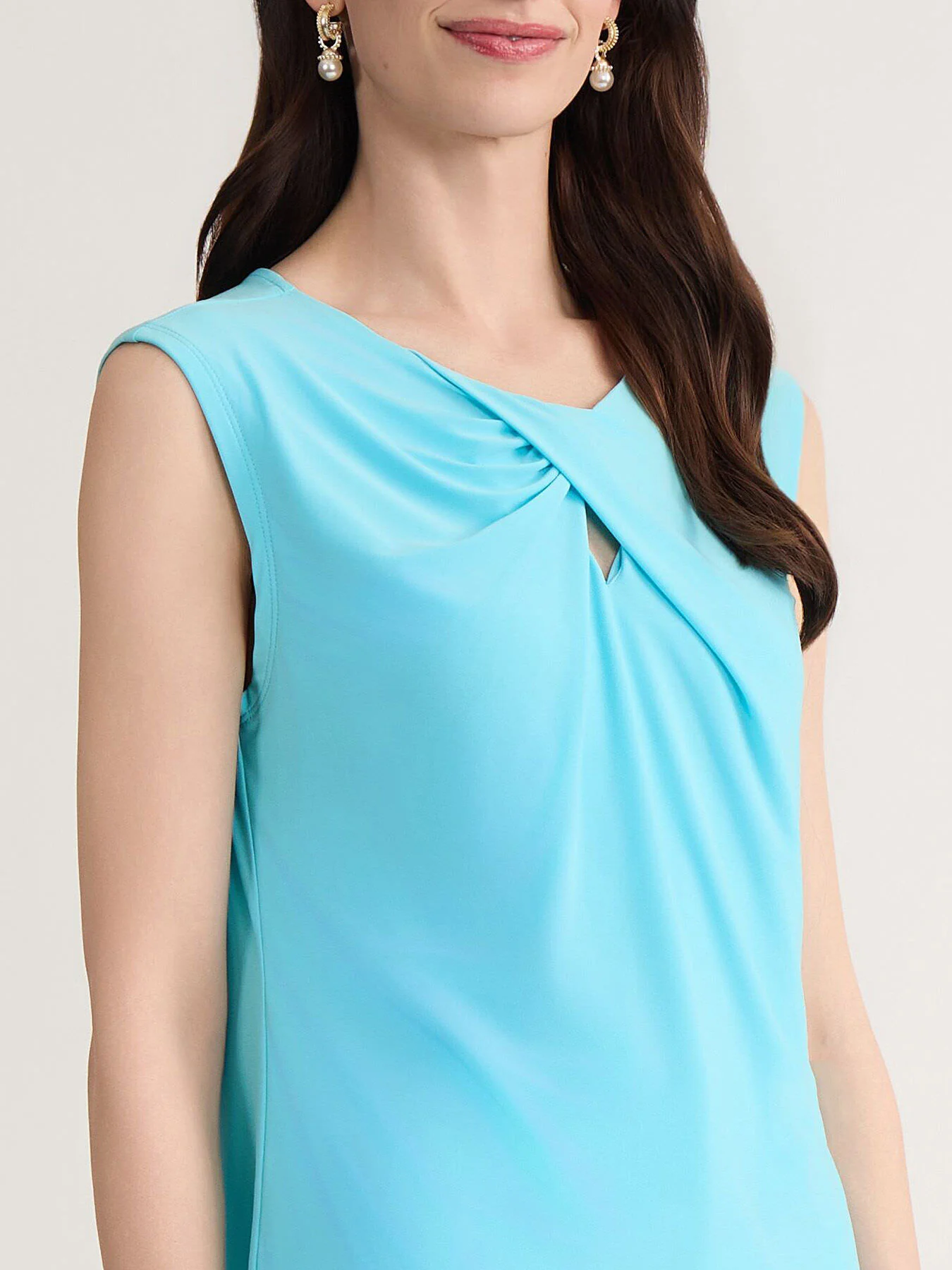 Keyhole Twist Neck Top, Everyday Knit - Image 4