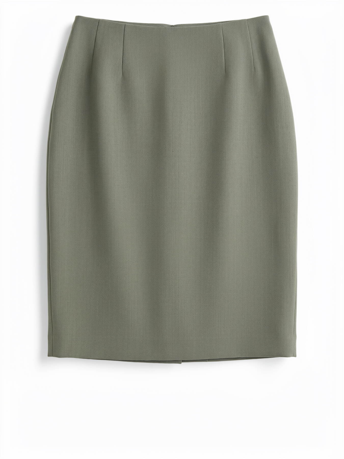 Knee-Length Pencil Skirt, Stretch Crepe - Image 4