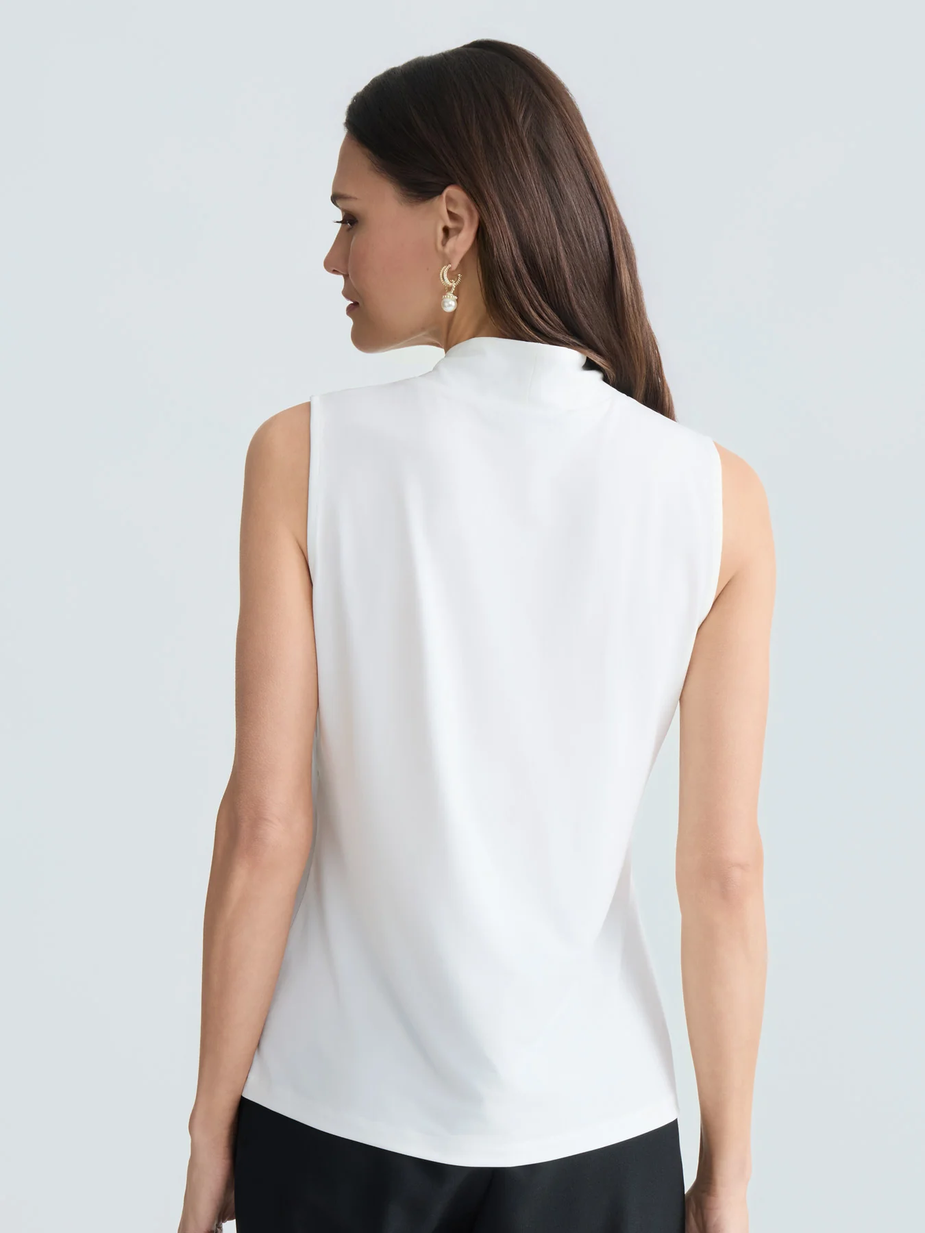 Knot Front Sleeveless Top, Everyday Knit - Image 2
