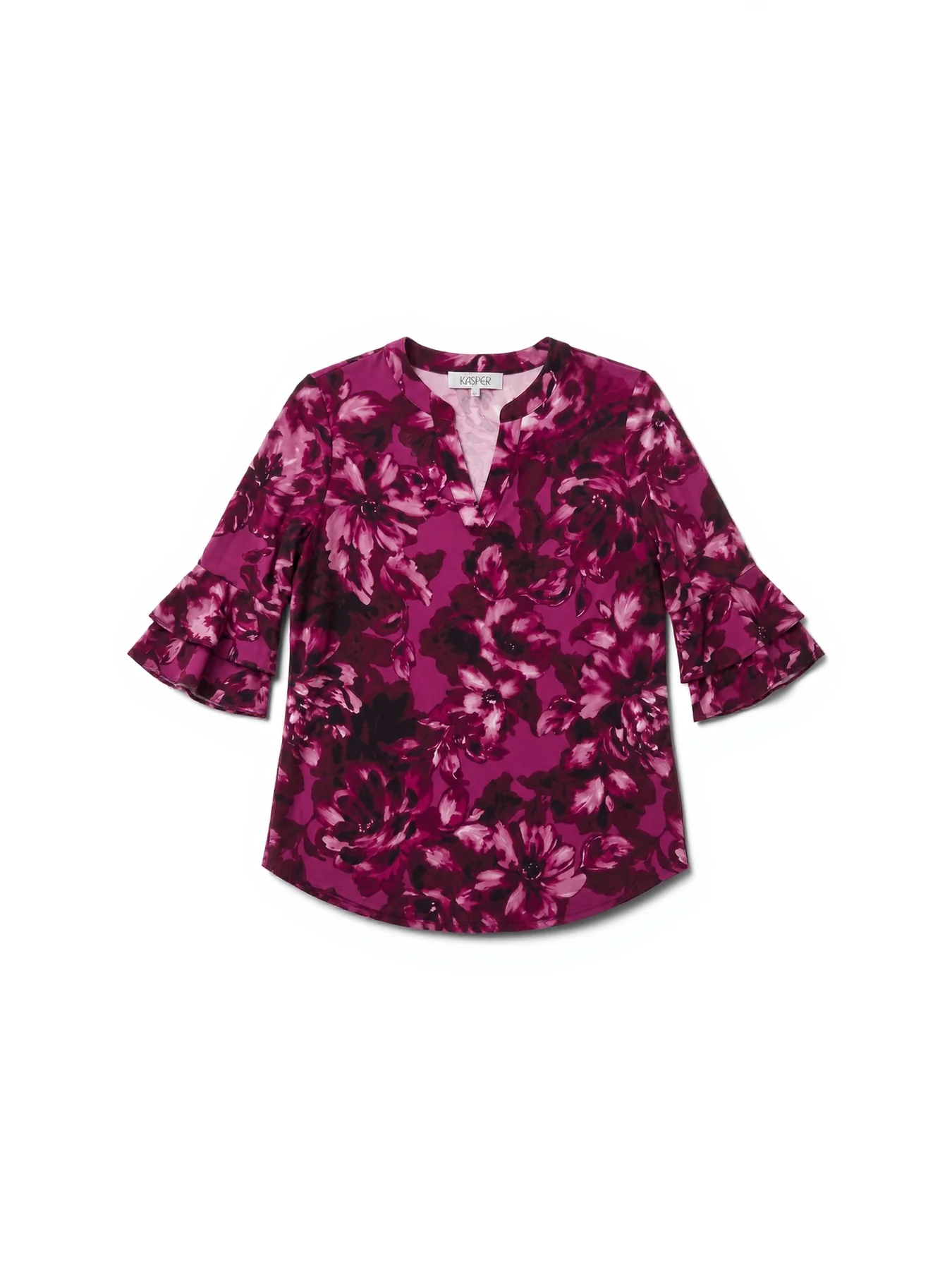 Mixed Media Flutter Sleeve Top - Image 5