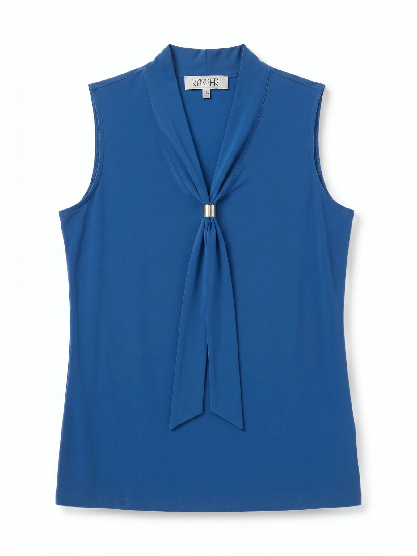 Neck Tie Sleeveless Top, Everyday Knit - Image 5