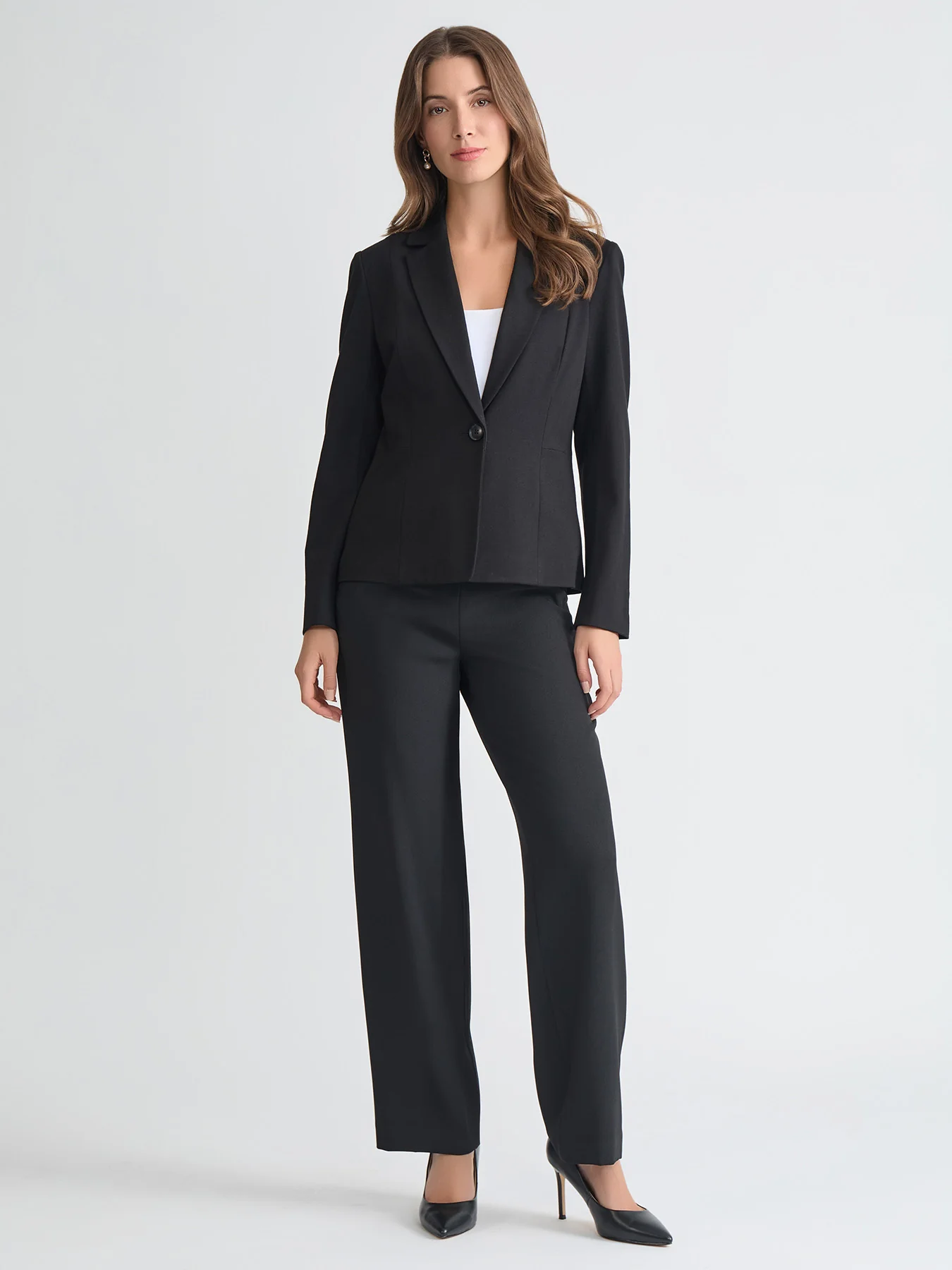 One Button Blazer, Compression Suiting - Image 5
