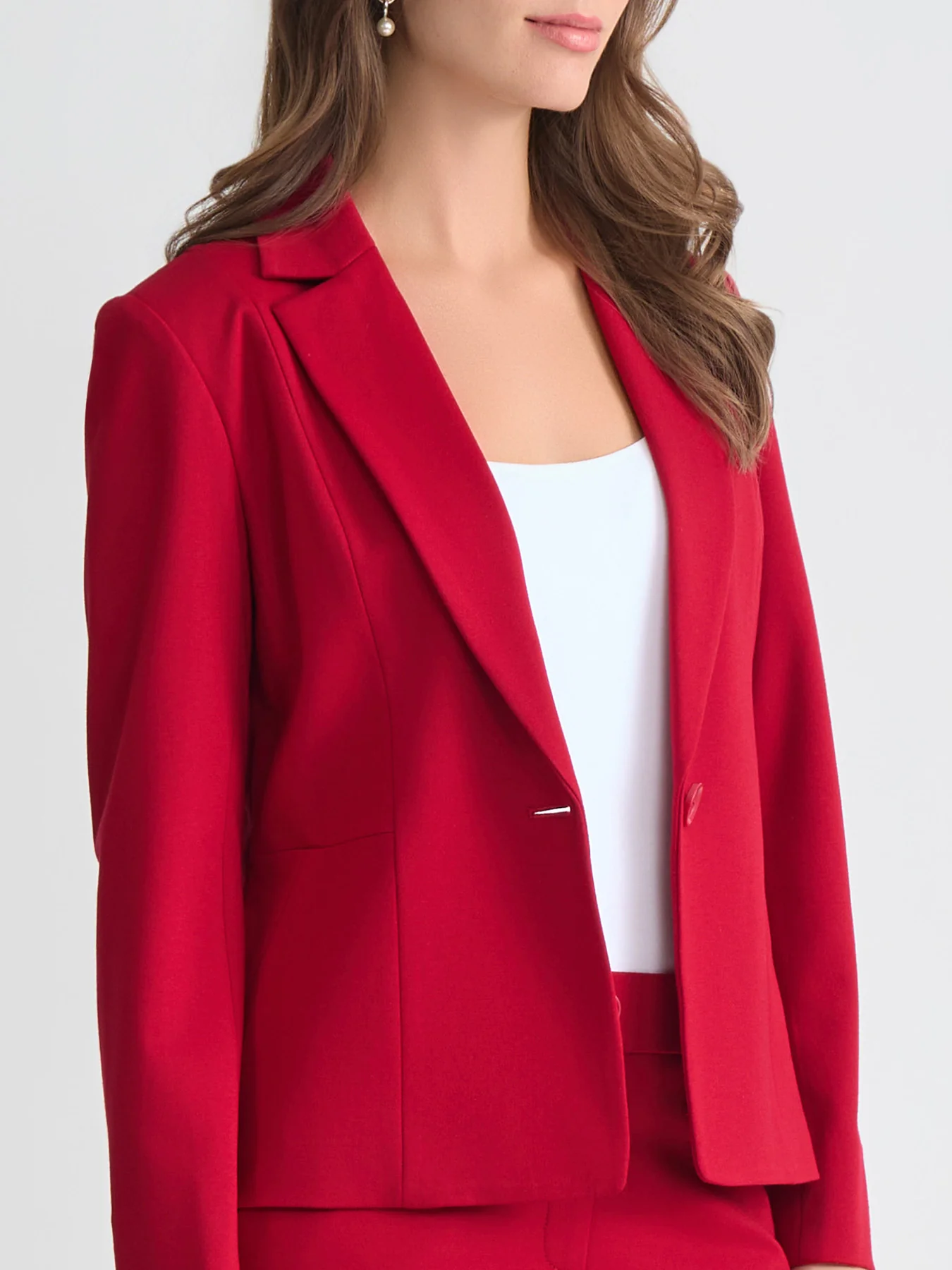 One Button Blazer, Compression Suiting - Image 4