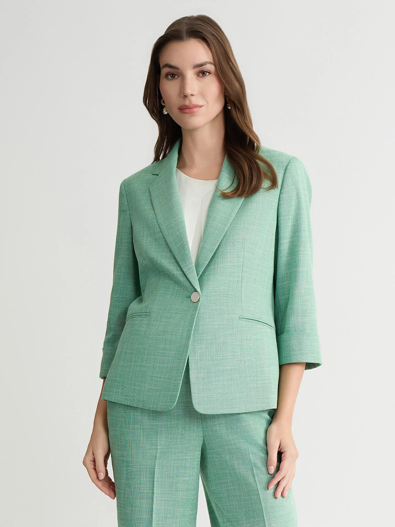 Plus One Button Jacket