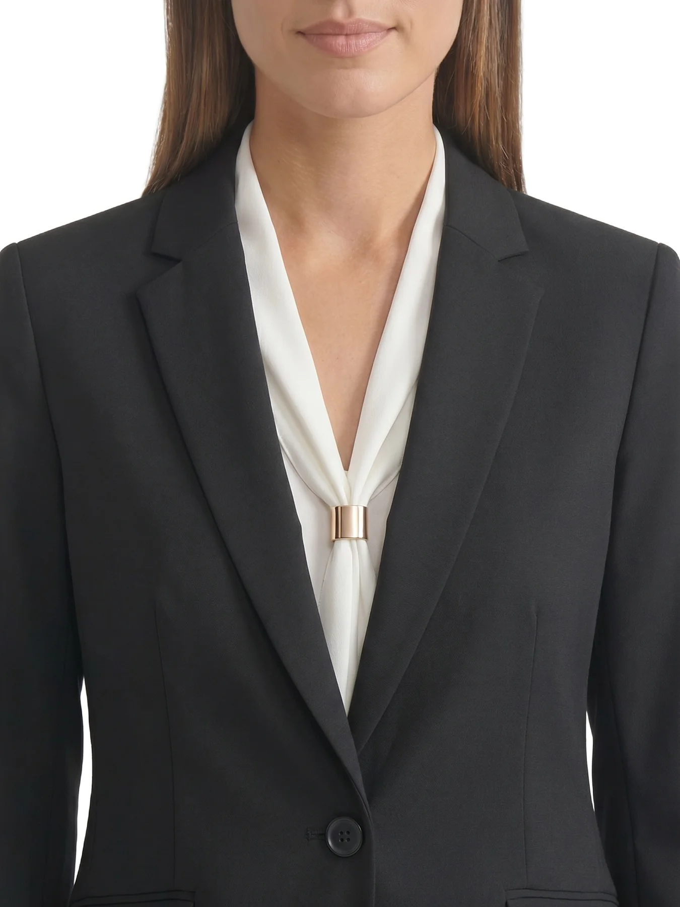 Petite One Button Jacket, Washable Bi-Stretch - Image 5