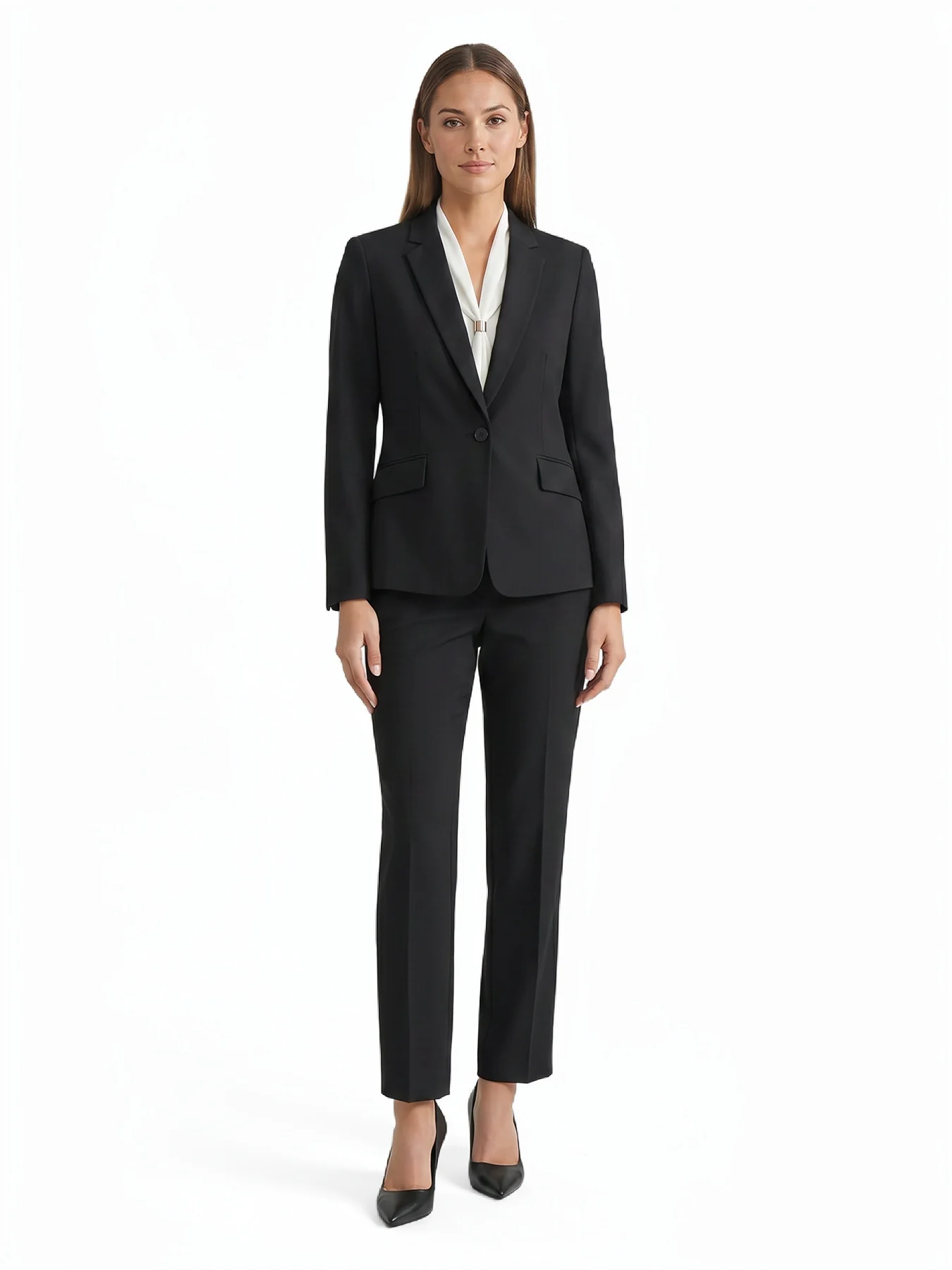 Petite One Button Jacket, Washable Bi-Stretch - Image 6