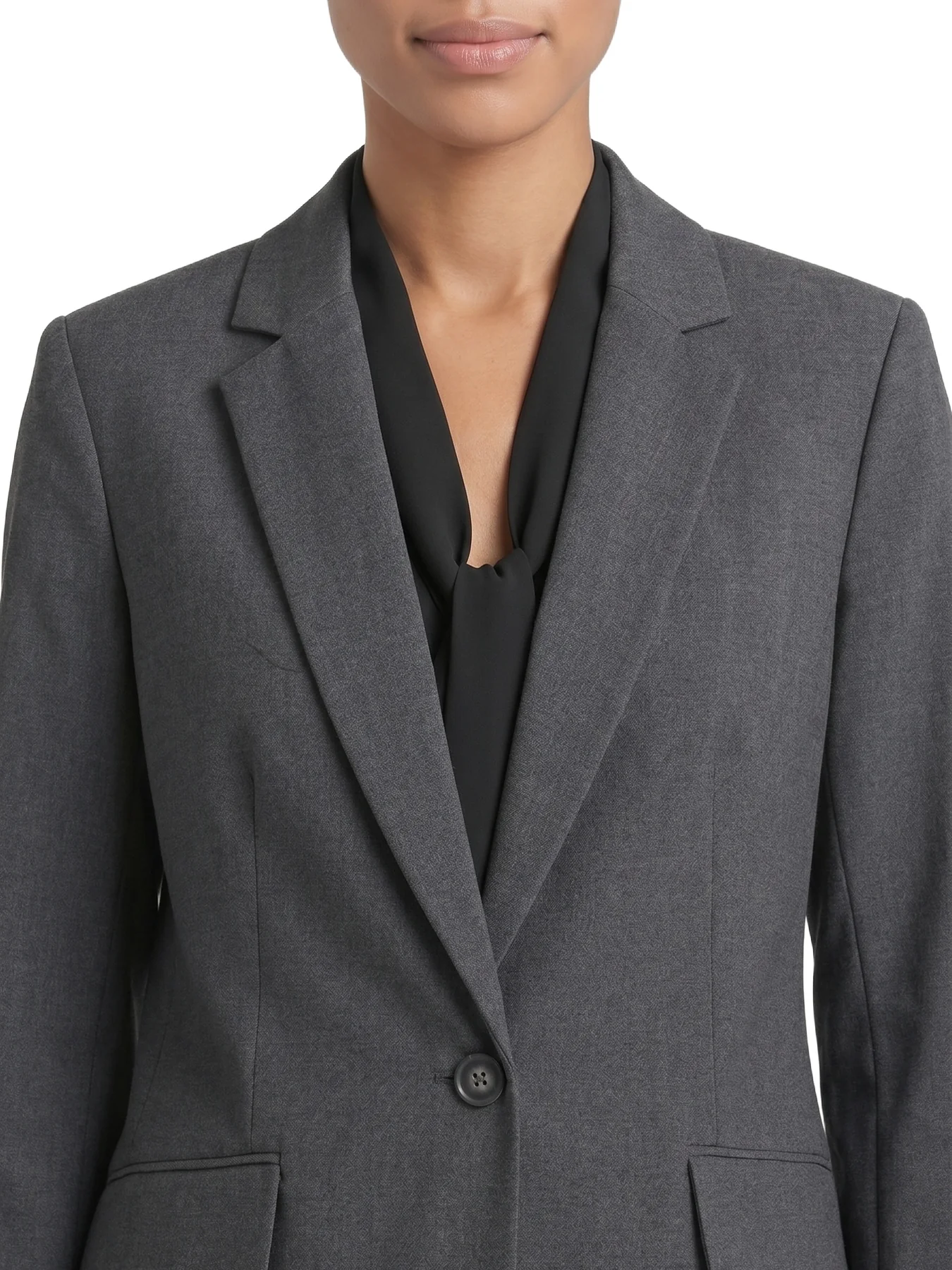 Petite One Button Jacket, Washable Bi-Stretch - Image 4