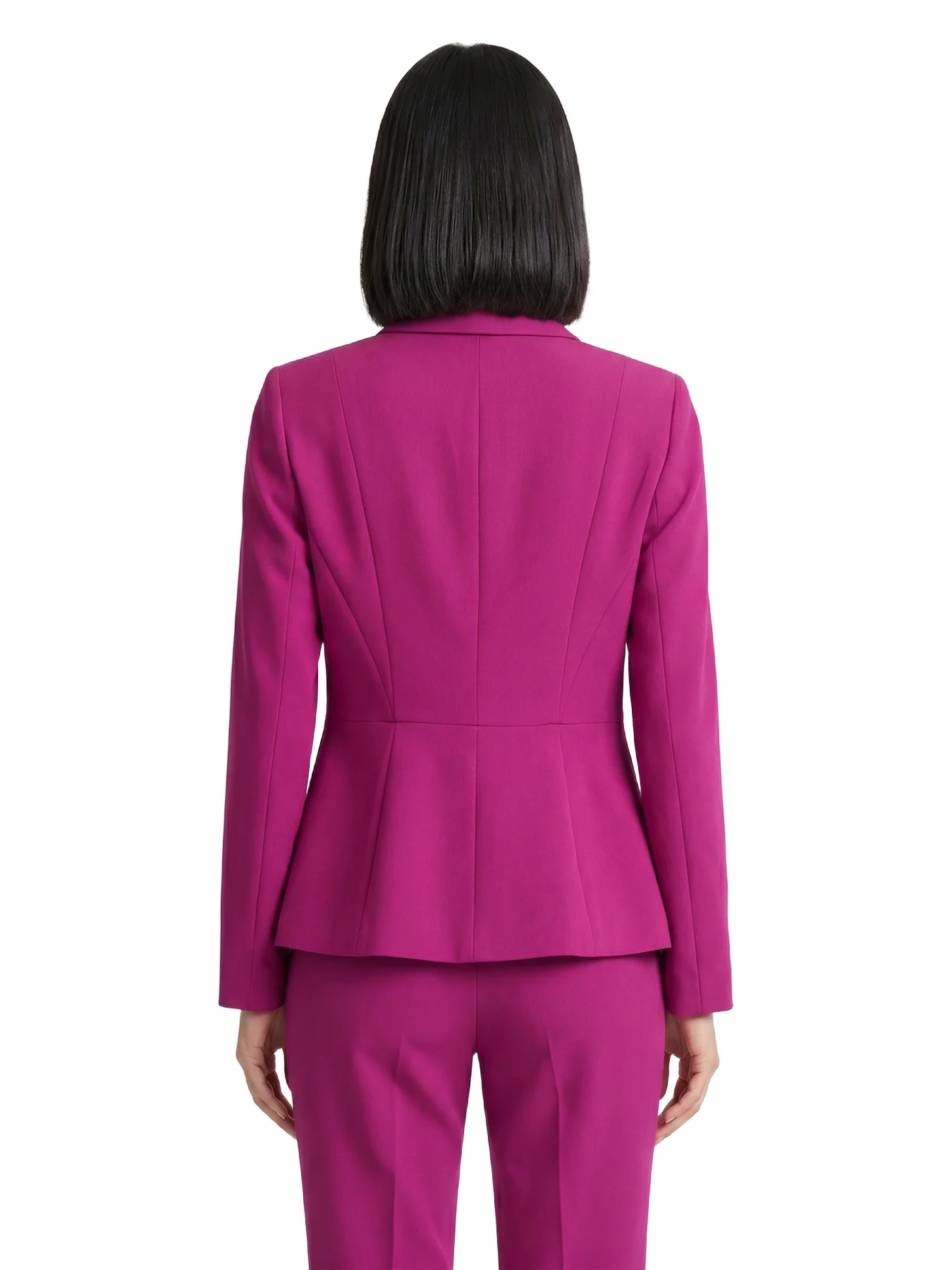 Petite One Button Princess Seam Blazer, Stretch Crepe - Image 3