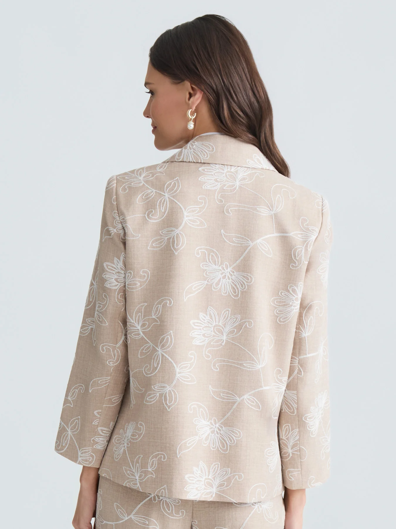 Open Front Embroidered Jacket - Image 4