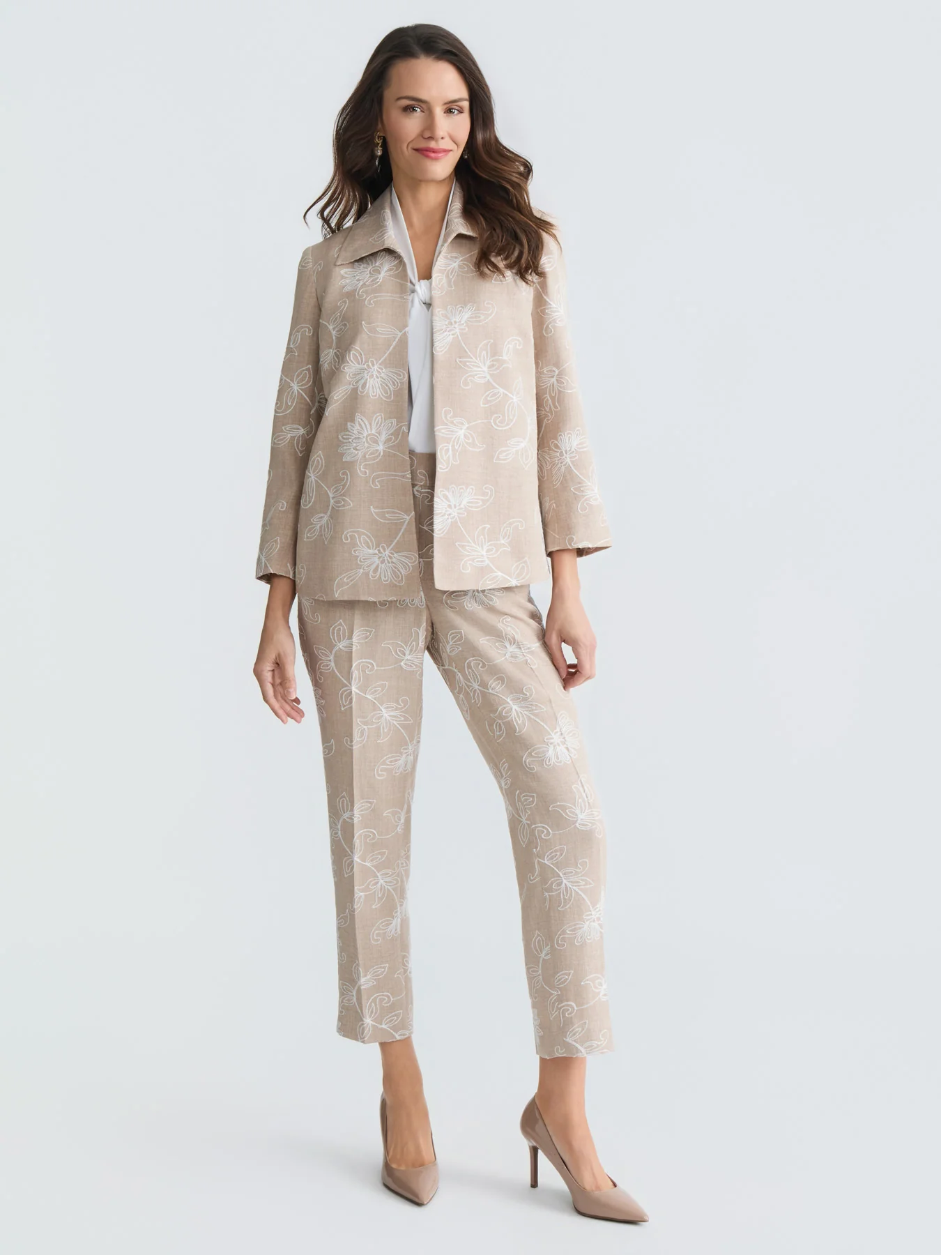Open Front Embroidered Jacket - Image 6