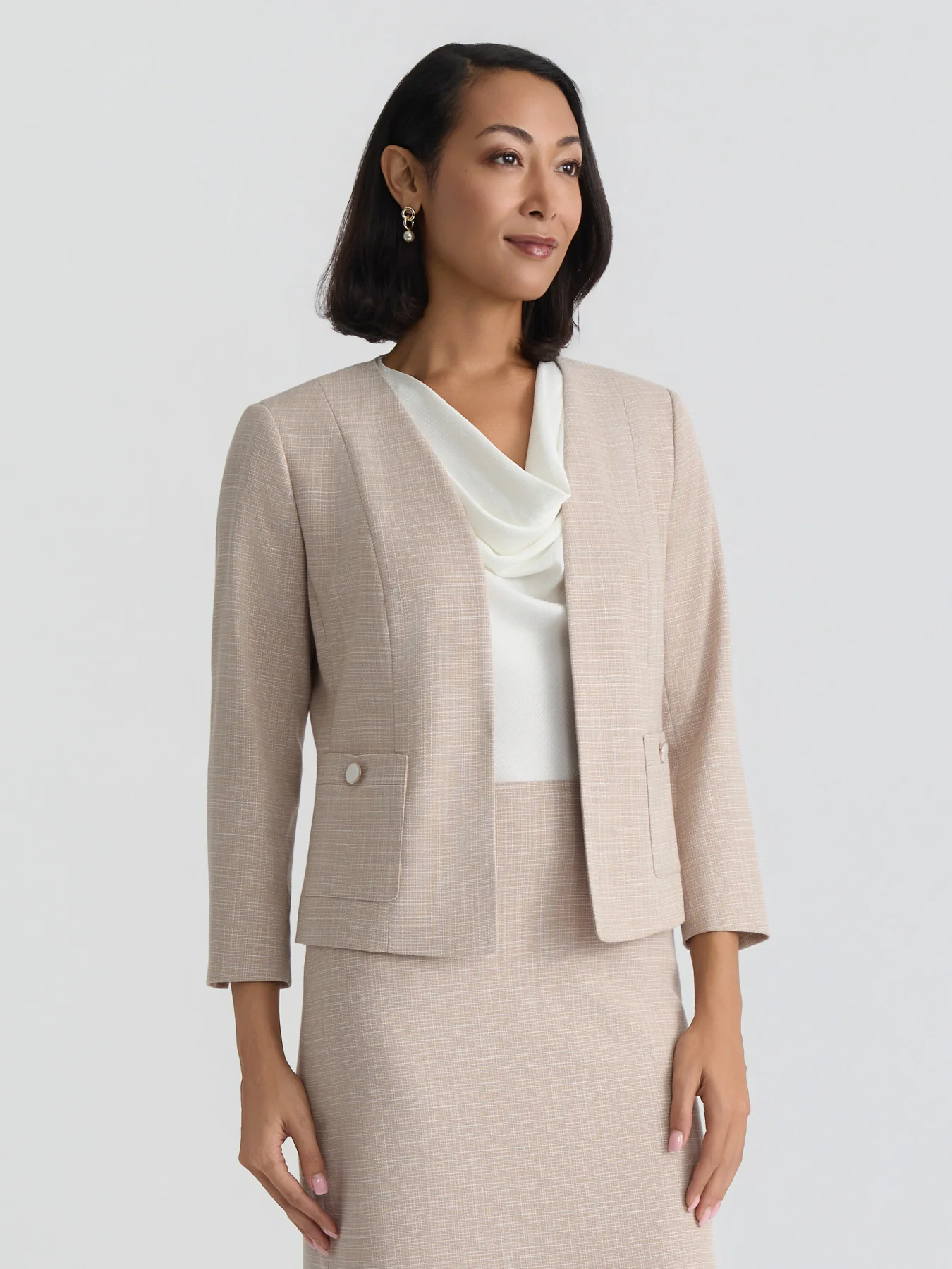 Open Front Seamed Jacket - Image 2