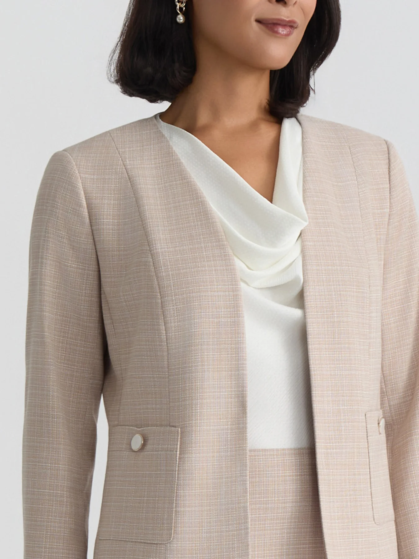 Open Front Seamed Jacket - Image 4
