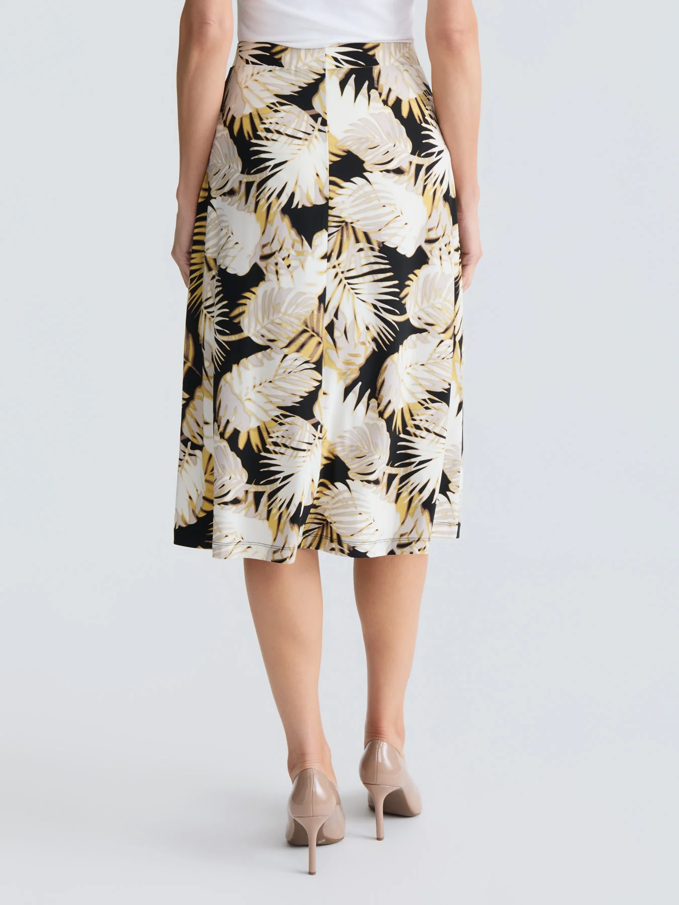 Palm Print Knit Skirt - Image 2