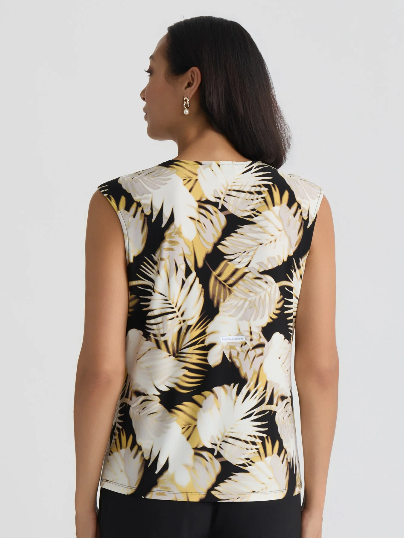 Palm Print Knit Top - Image 2