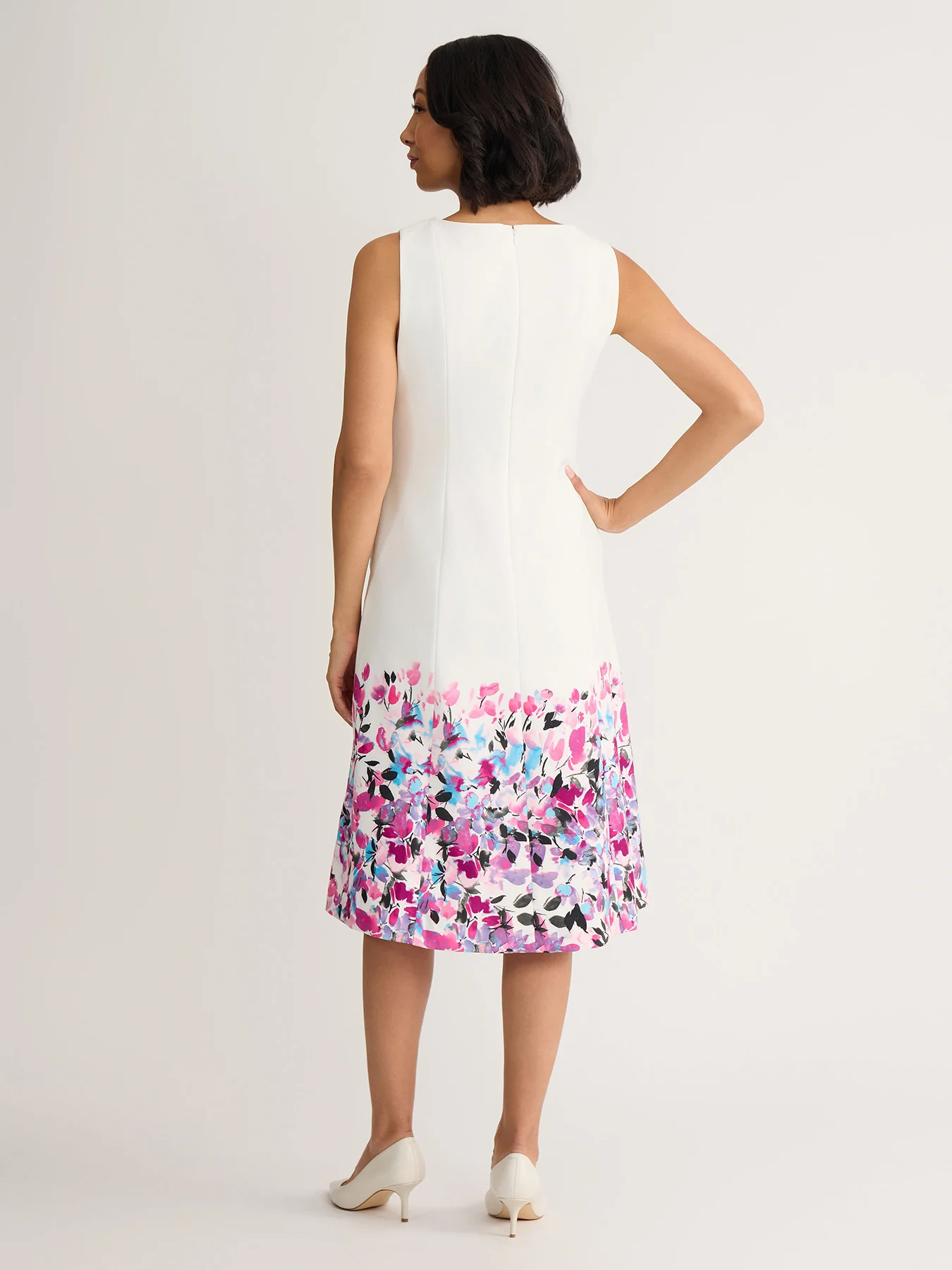 Paneled Princess Seam Dress, Scuba Crepe - Image 2