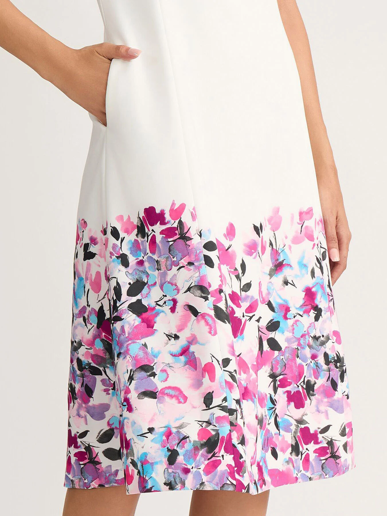 Paneled Princess Seam Dress, Scuba Crepe - Image 4