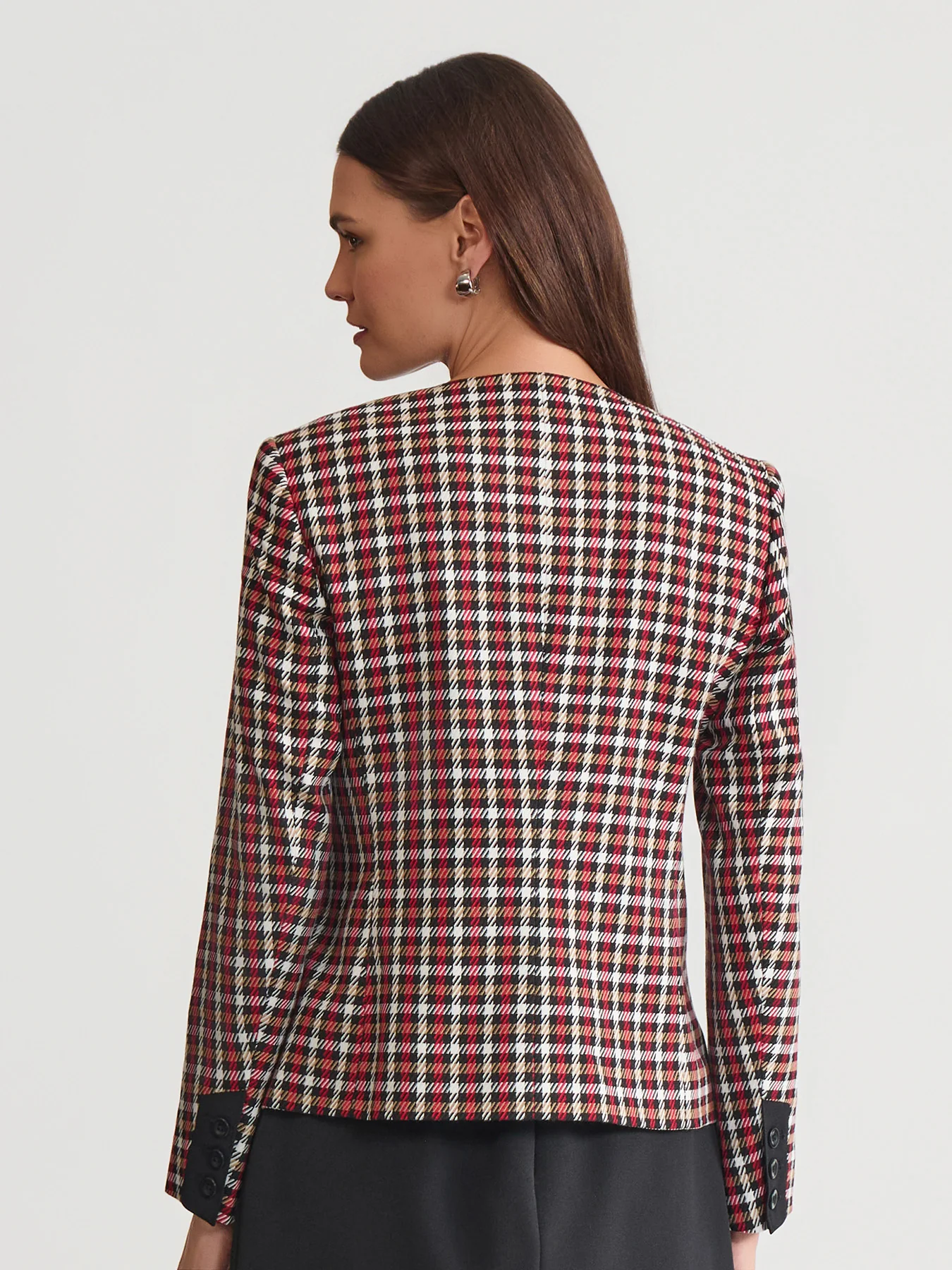 Patch Pocket Jacket, Twill/ Crepe - Image 4