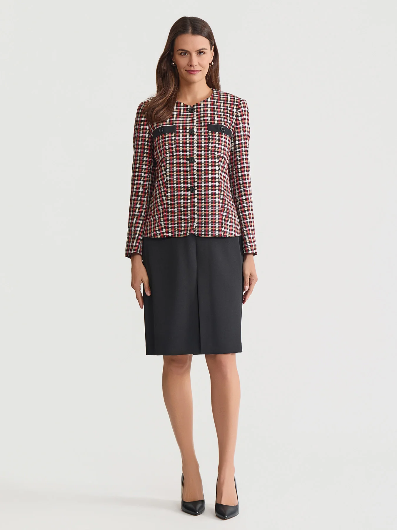 Patch Pocket Jacket, Twill/ Crepe - Image 5