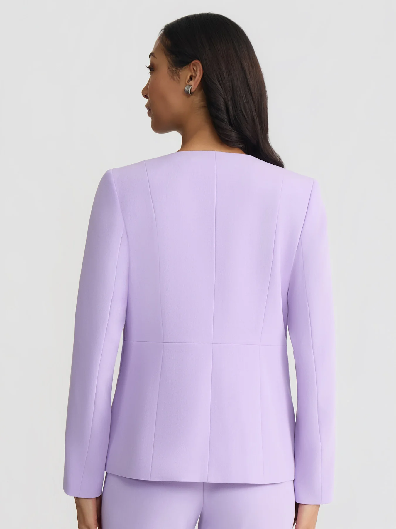 Peplum Jacket, Stretch Crepe - Image 3
