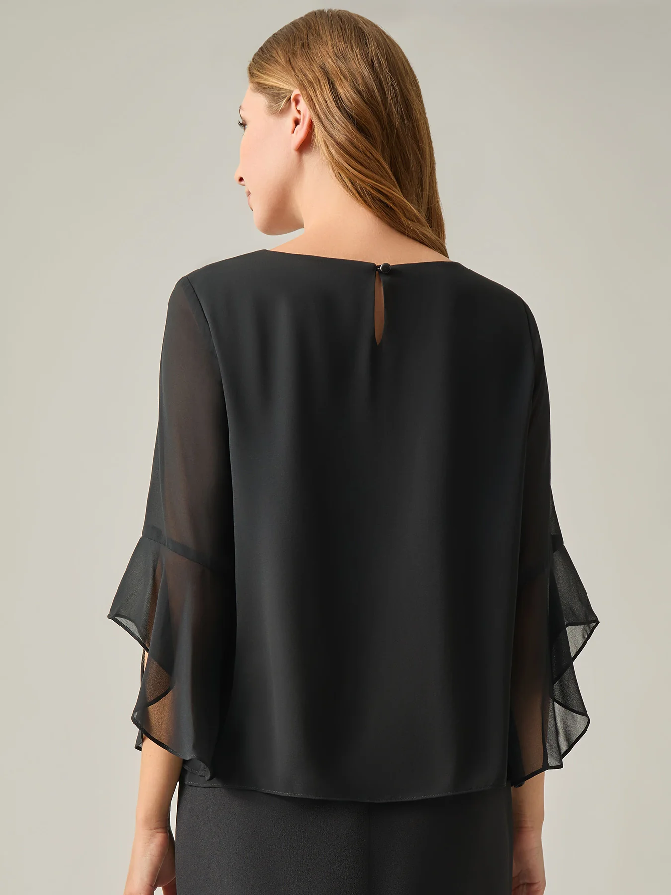 Petite Flounce Sleeve Blouse - Image 3