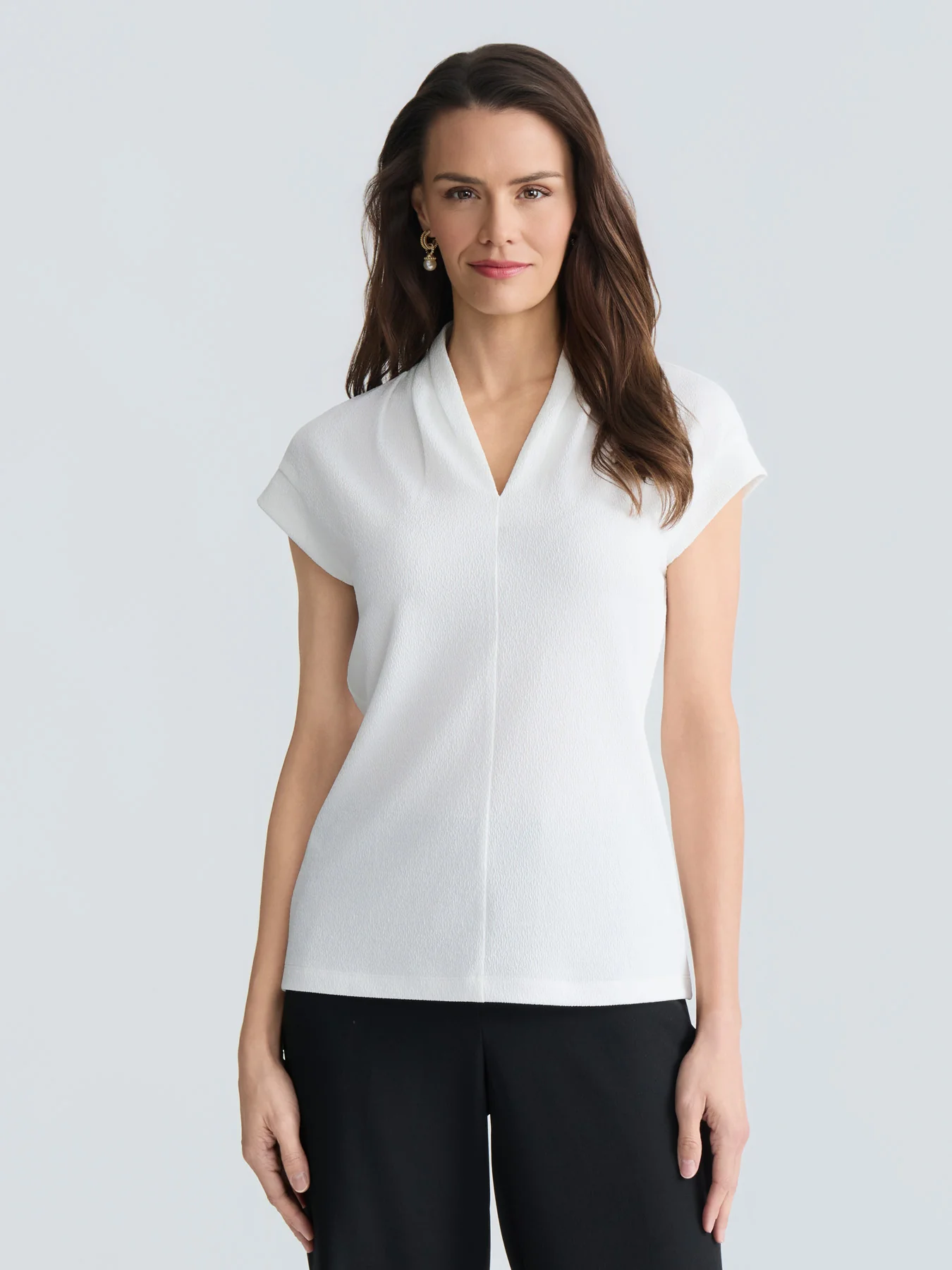 Funnel Neck Top, Everyday Knit